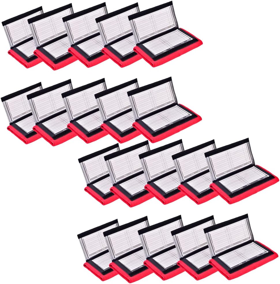 Quarterback (QB) 3 Sheet Play Wristband Youth Perfect for Football Plays, Softball Signs & Baseball (20 Pack)