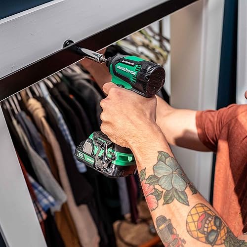 Miniatura 15 de Metabo HPT Kit de destornillador de impacto sin escobillas inalámbrico multivoltios de 18 V, juego de destornilladores de impacto compacto y ligero