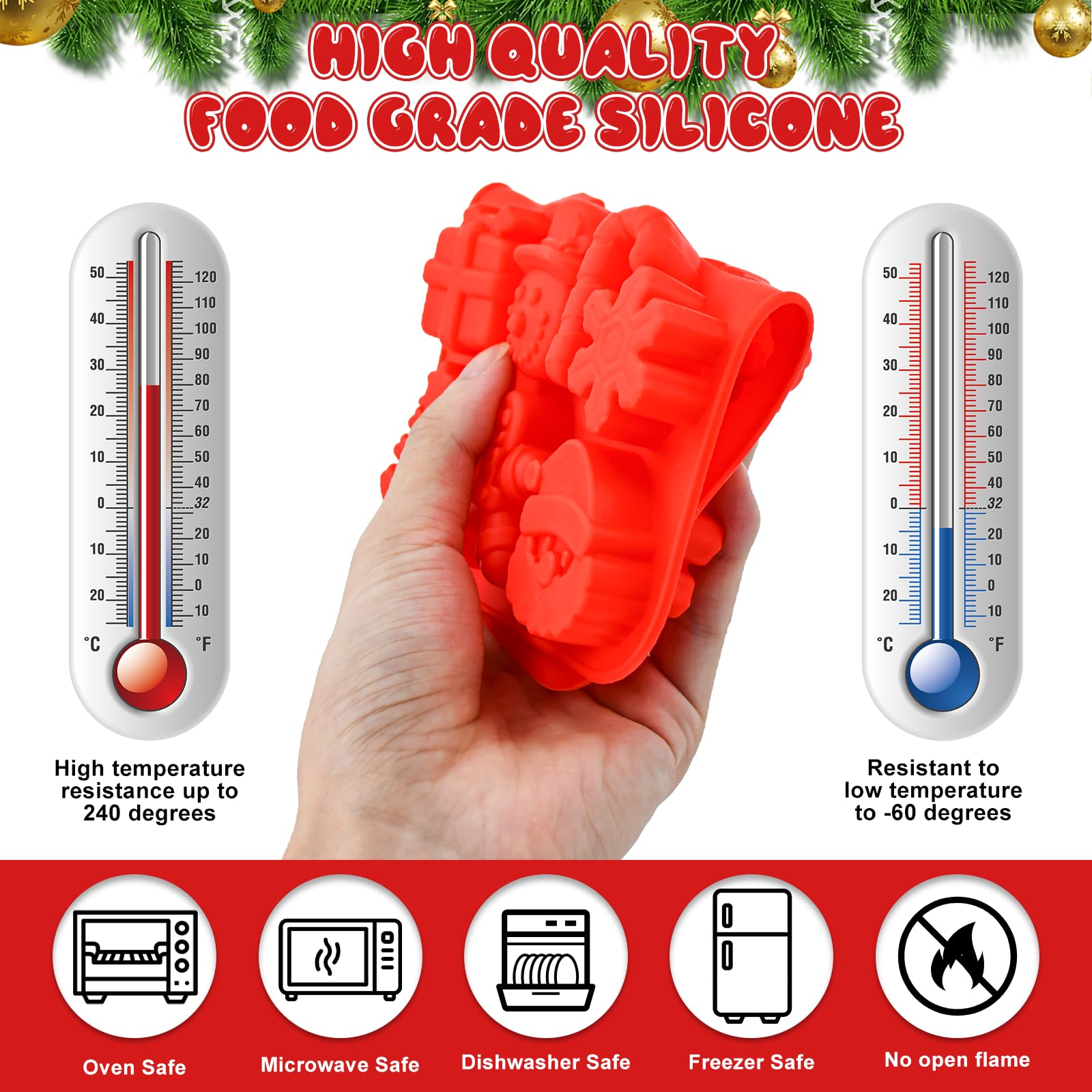 Moule,Moules De Noël Résine UV Répertorié Bricolage Artisanat à La Main