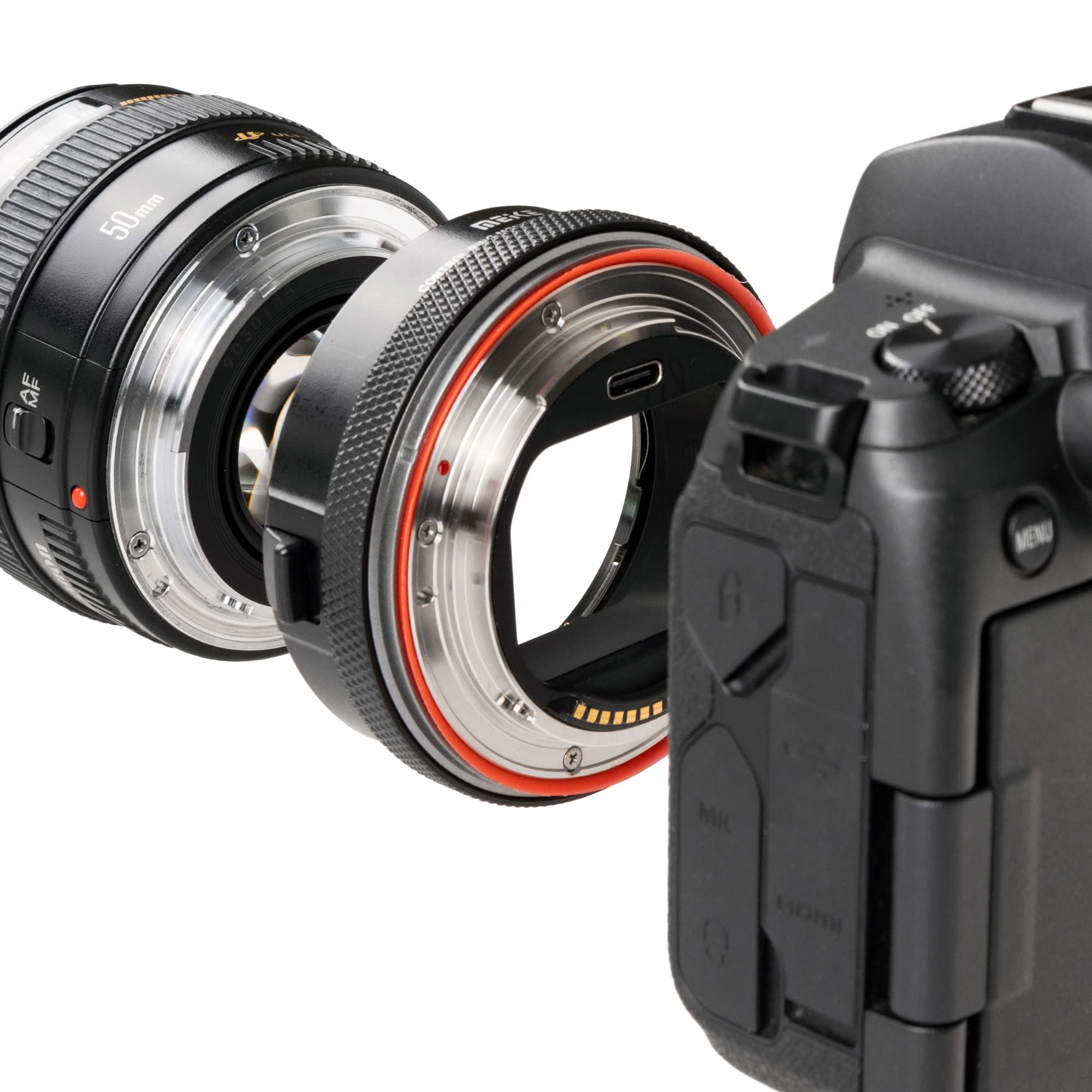 MK-EFTR-B AF Autofokus Control Ring Mount Adapter Kompatibel mit Canon EF/EF-S Objektive an EOS R Kameras RF-Mount