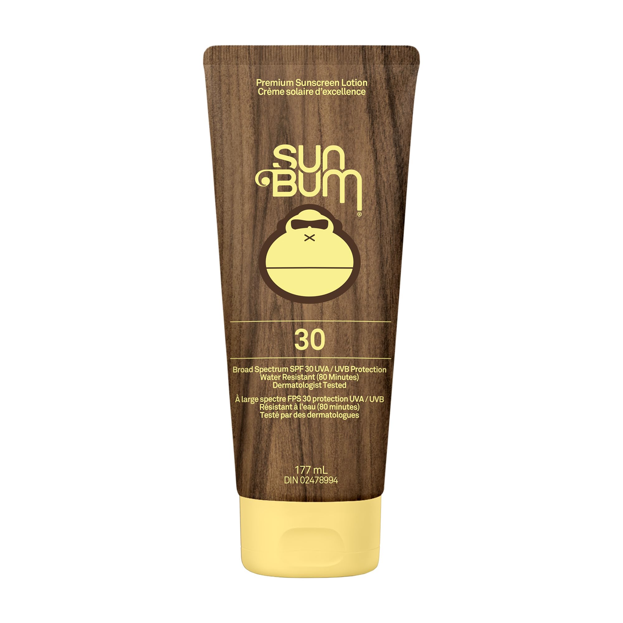 Sun Bum Original SPF 30 Moisturizing Sunscreen Lotion | Vegan and Broad Spectrum UVA/UVB Sunscreen with Vitamin E | 177 ml, white