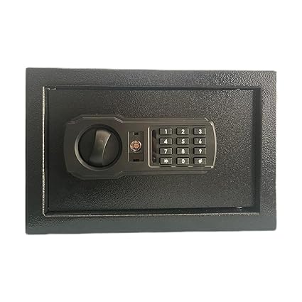 KK Mart Mini Digital safe Locker With key and Password Security/Dimension - (H200xW310xD200) mm !! 1 Year Warranty !!