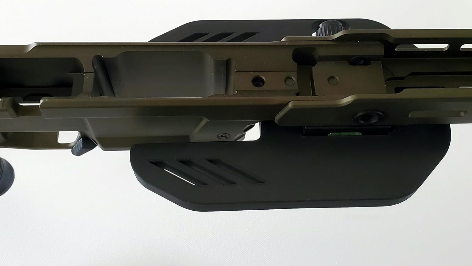 Integrated Arca Clamp Rifle Stabilizer – Mag-Cut Support Plate for PRS/NRL