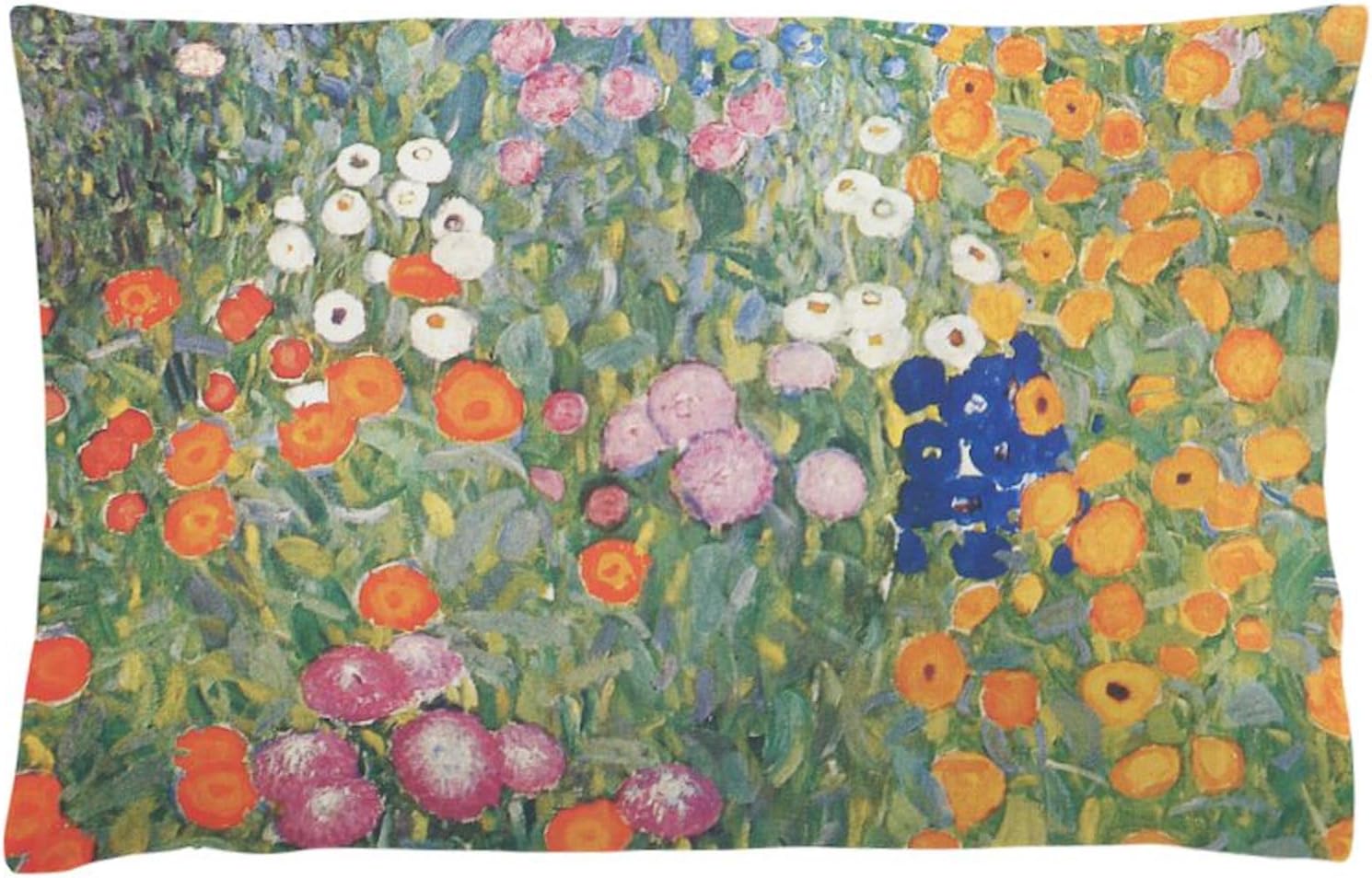CafePress Flower Garden by Klimt Pillow Case Standard Size Pillowcase, Lumbar Pillow Cover Fleece