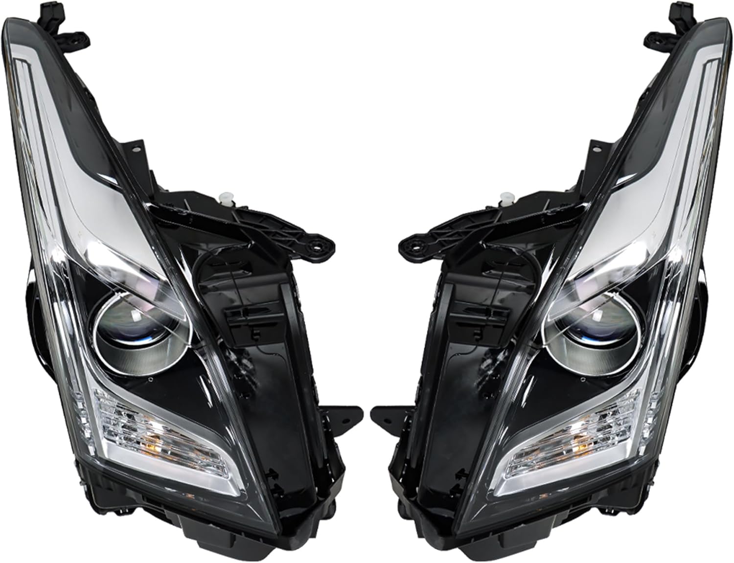 Headlight Headlamp Assembly Halogen Driver and Passenger Side Replacement for ATS 2013 2014 2015 2016 2017 2018 Replacement for GM2502384 GM2503384 Left LH Right RH