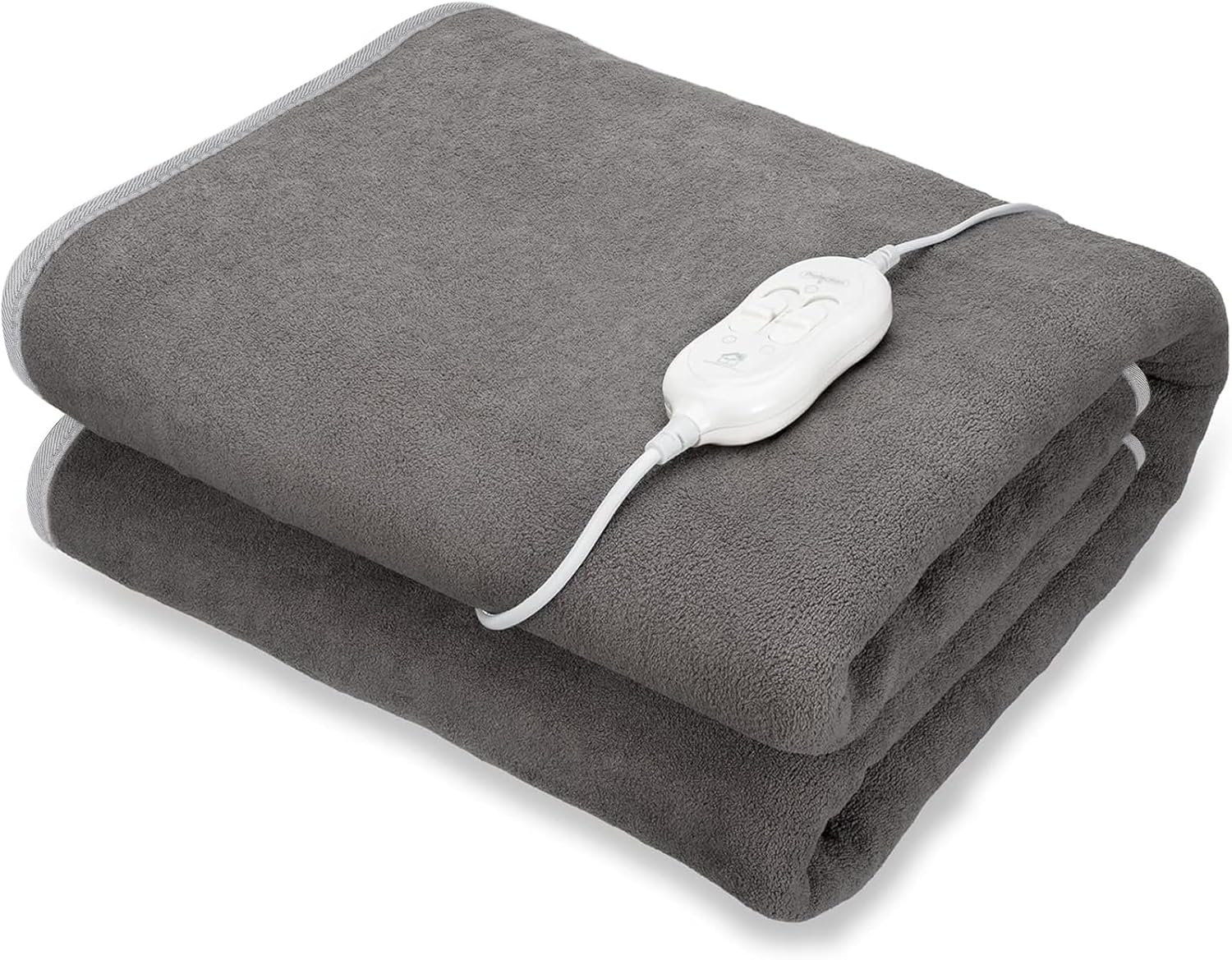 Scaldaletto Matrimoniale 180x150cm, Halbur Coperta Elettrica Riscaldamento Rapido con 2 elementi di comando, Comando con 2 Temperature, Protezione da Surriscaldamento, Efficienza Energetica - Immagine 1