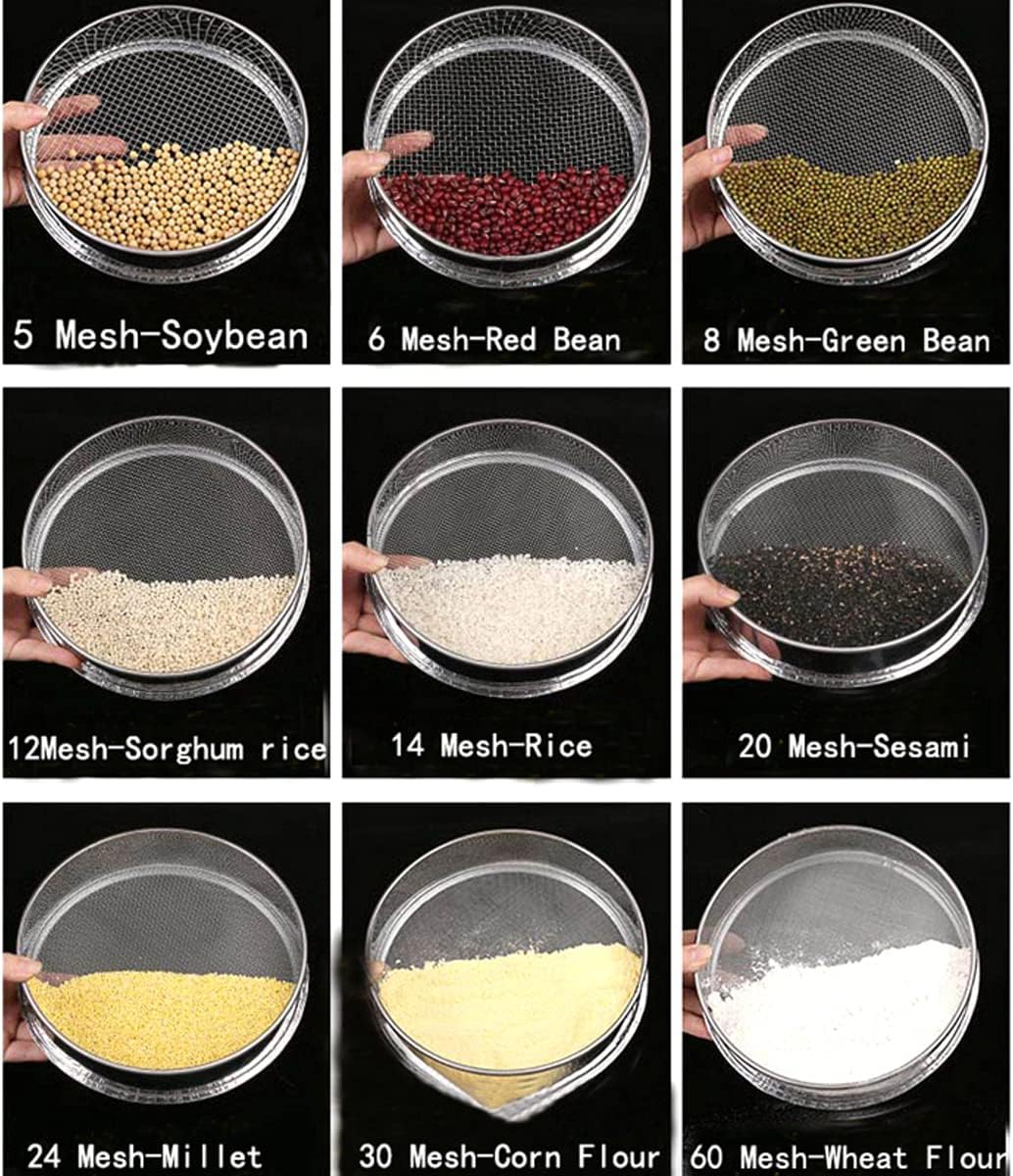 Reusable Food Strainers Fine Mesh Metal Filter 304 Stainless Steel for Home Kitchen Cocktail Tea Coffee