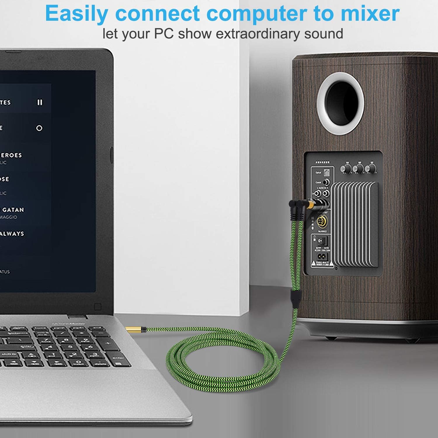 Exсluѕіvе Dіѕсоunt 70% Prісе PPTVC 3.5mm 1/8 TRS Male to 2X 6.35mm 1/4 TS 65ft,Male Mono Stereo Y-Cable Splitter Compatible for Home Stereo Systems, Laptop,Amplifier, Mixer Audio Recorder，MP3, etc