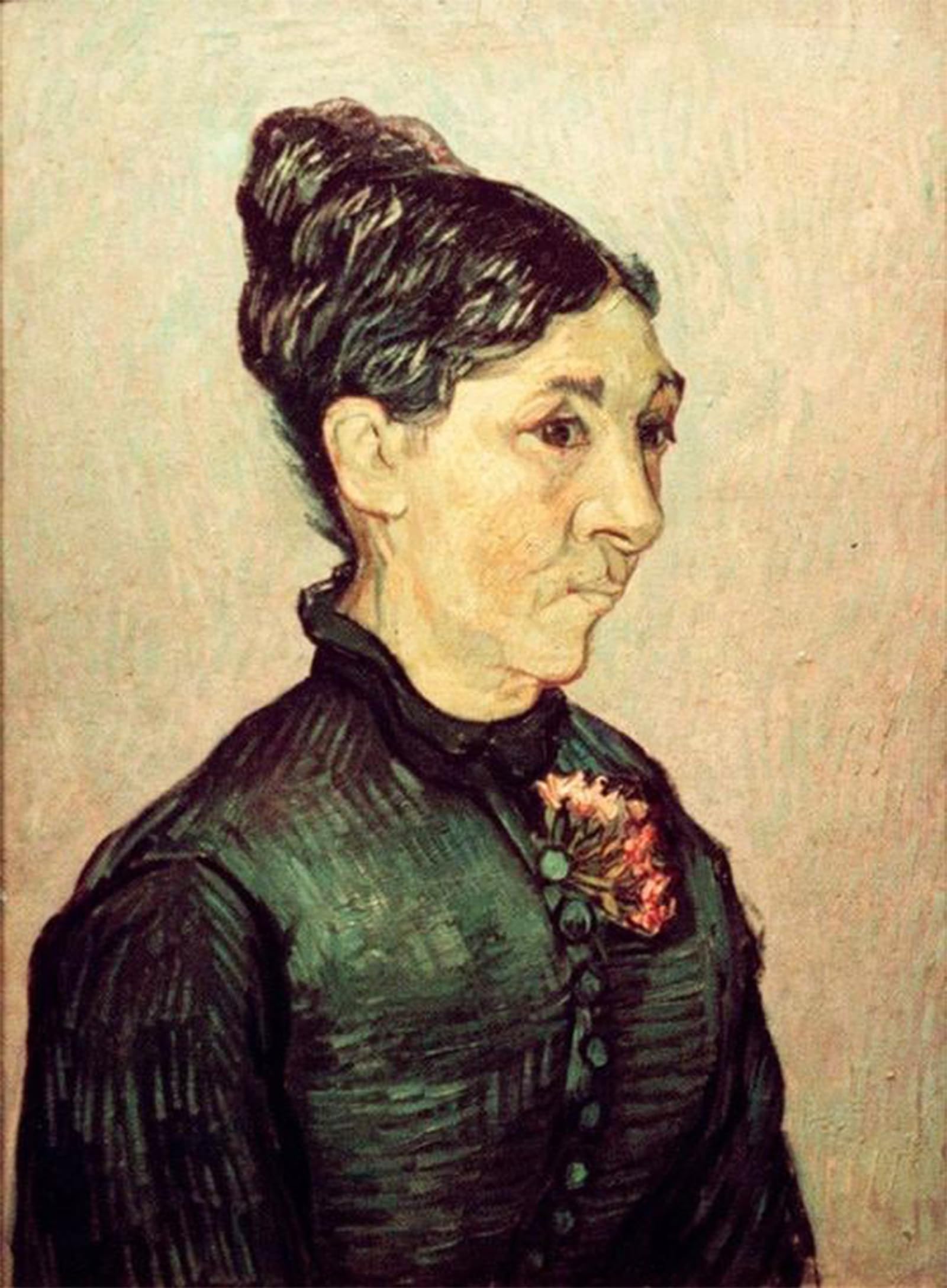POSTERIIk Vintage Classic Picture Landscape Artwork Bildnis Madame Trabuc Portrait Canvas Painting for Office Home Decor 60x90cm