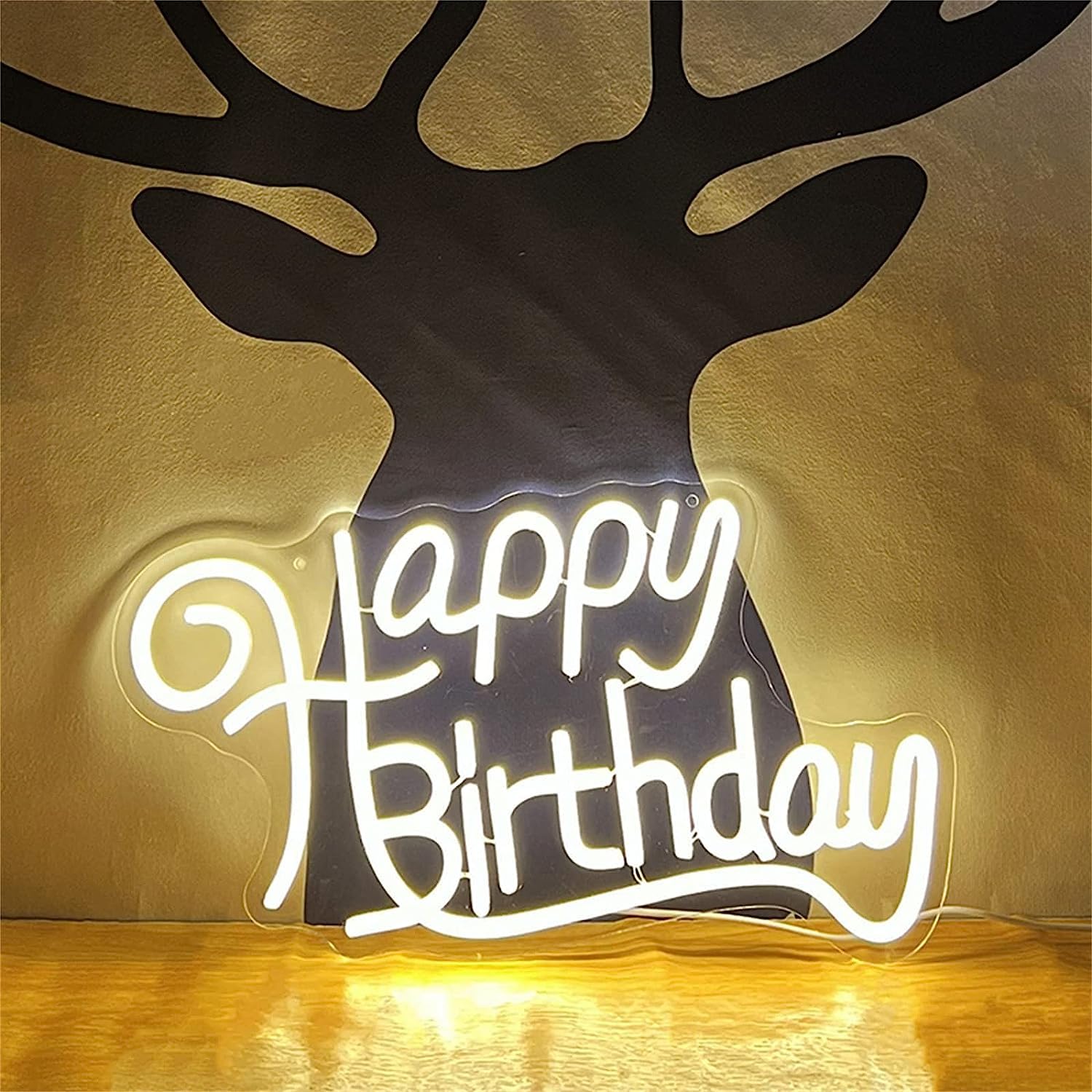 JSY Happy Birthday Konfigurowalny neon LED do dekoracji pokoju na przyjęcie urodzinowe Neon świetlny - znak