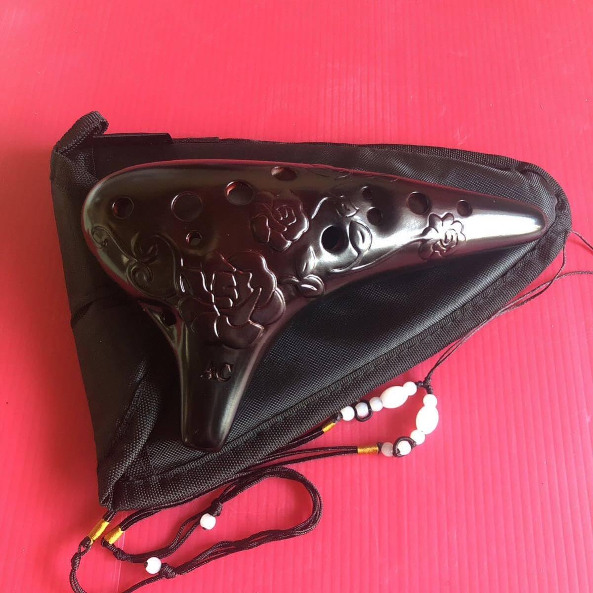 オカリナ　パストラルアルトC管〜ブラック2本茶色2本 Focalink パストラル プラス (アルトC管)(ブラック): オカリナ｜山野