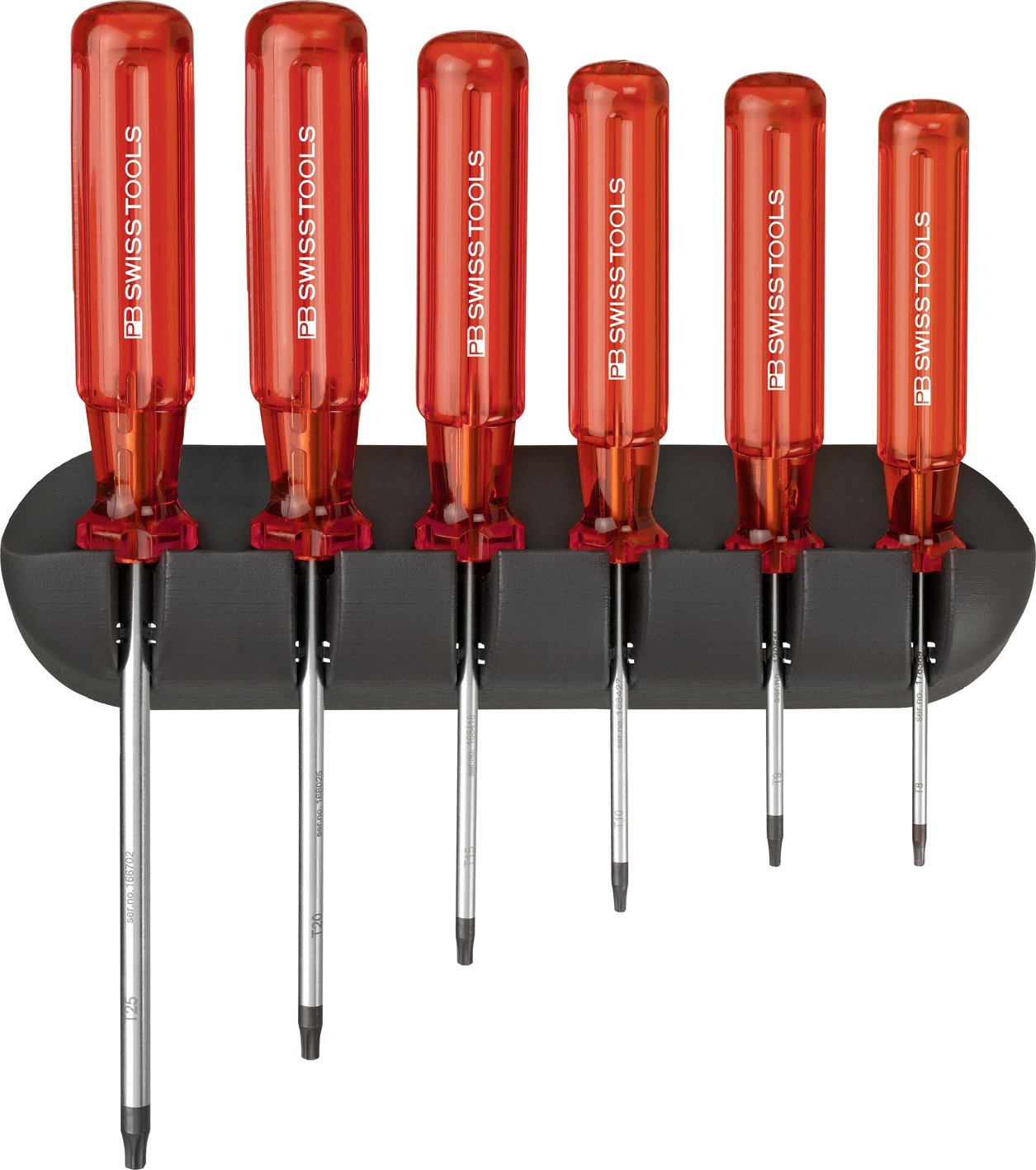 Wkrętaki TORX® T8-25 Classic PB Swiss Tools 440, zestaw 6- częsciowy w uchwycie ściennym