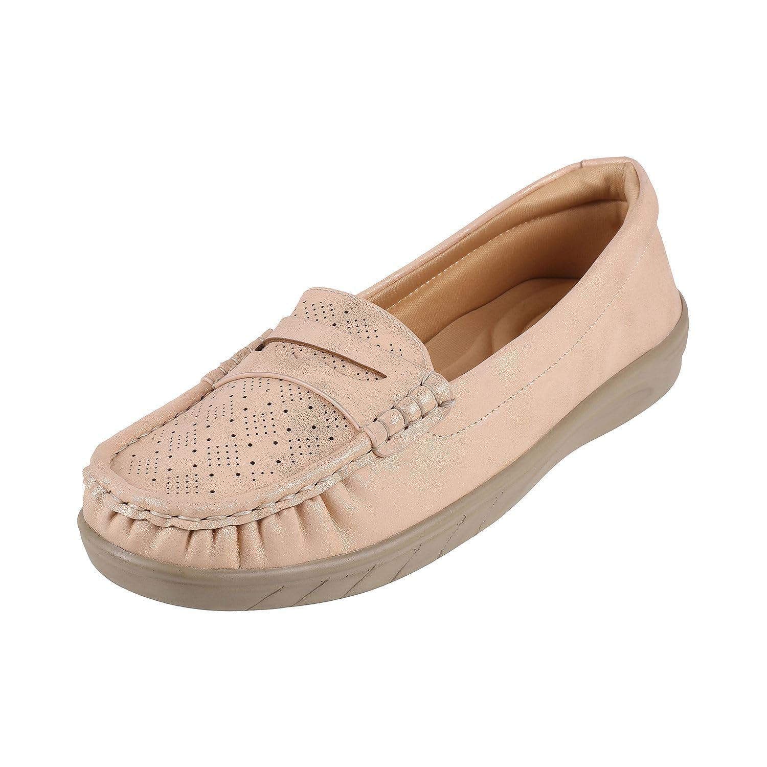 Metro Women Beige Synthetic Leather Loafer UK/5 EU/38 (31-127) (B0CQHFBHY6) Amazon Price History, Amazon Price Tracker