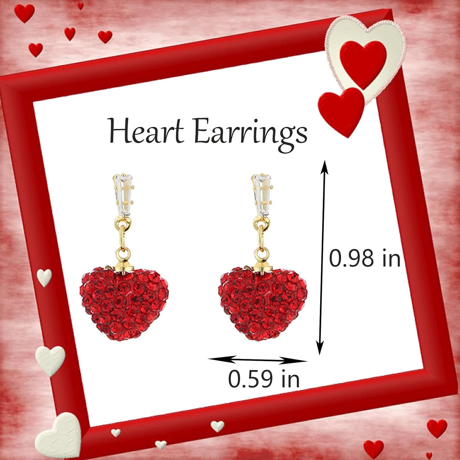 Heart Earrings for Women Valentines Earrings Valentines Day Gifts - Image 5