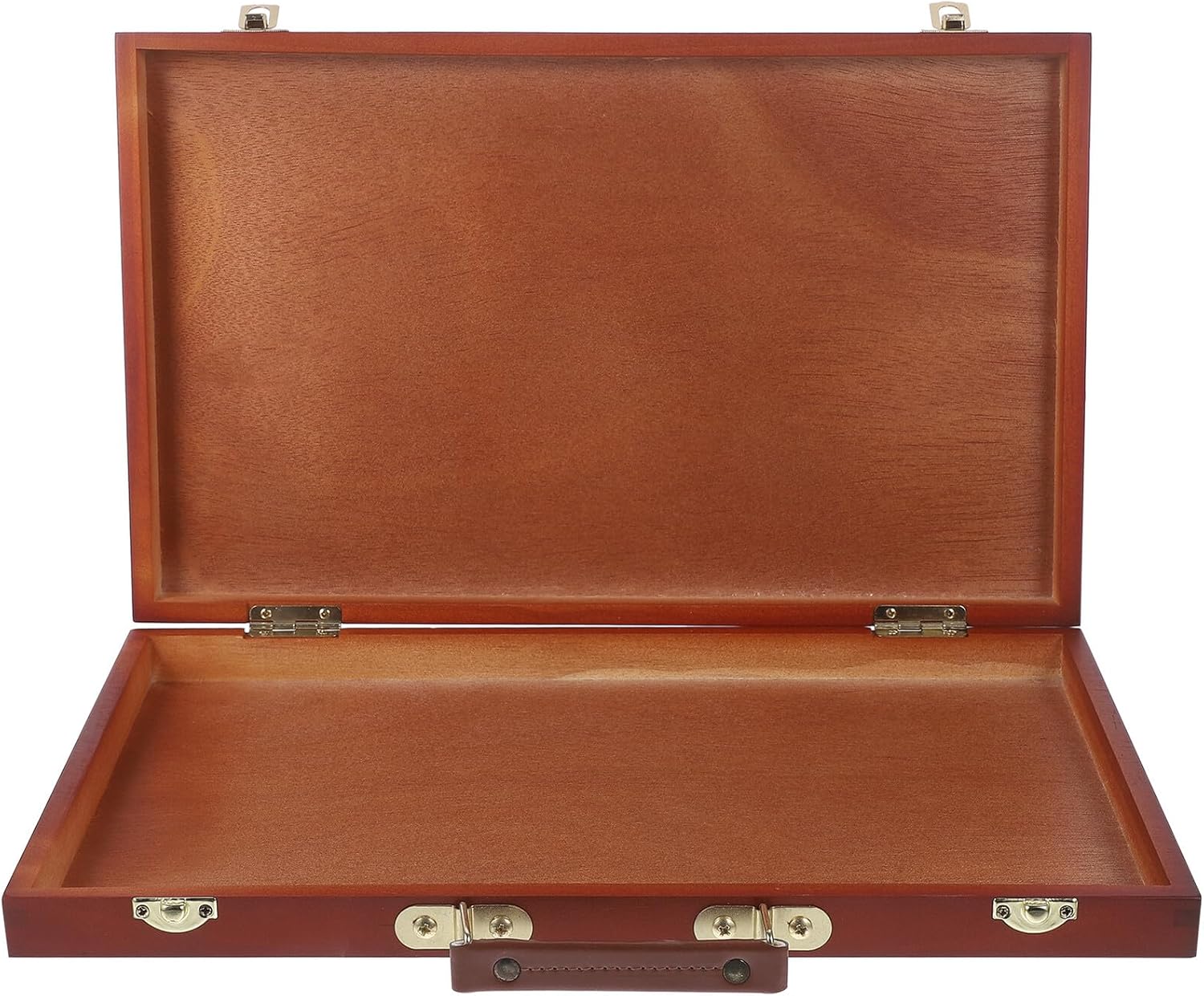VILLCASE Wooden Pigment Box Portable Painting Pen Case Compact Art Supply Storage with Leak-resistant Design Multi-function Paint Box for Artists and Daily Use