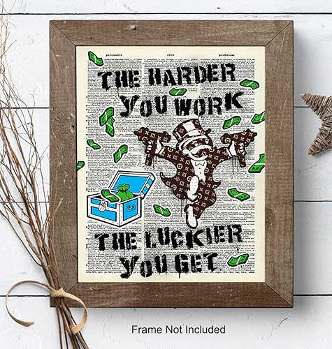 Vista 8 de Monopoly Louis LV Motivational Wall Art - Positive Quotes - Entrepreneur Wall Art - Motivational Posters - Inspirational Quotes - Office Decor