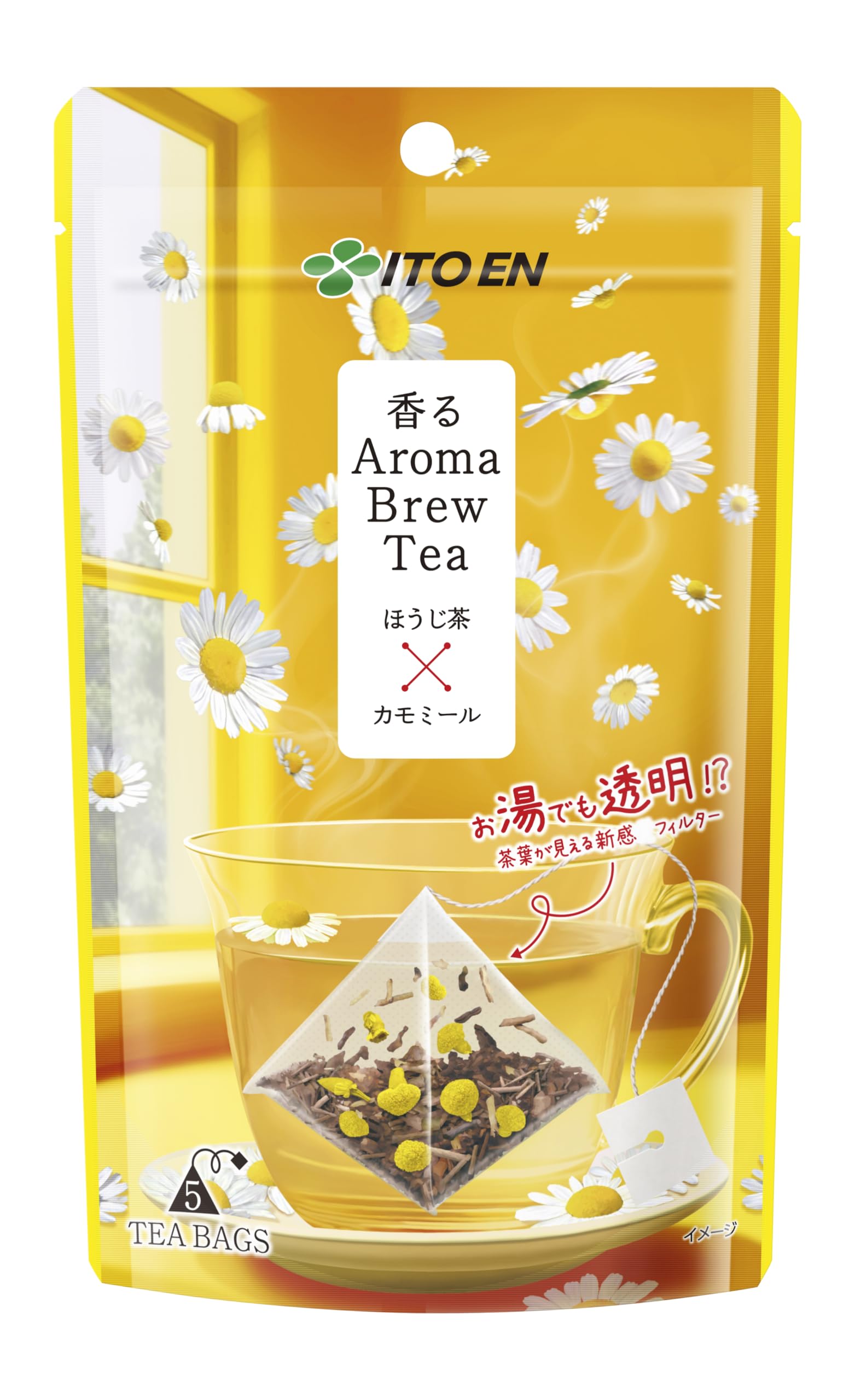 Amazon.co.jp: 伊藤園 香る Aroma Brew Tea ほうじ茶×カモミール 1.8g