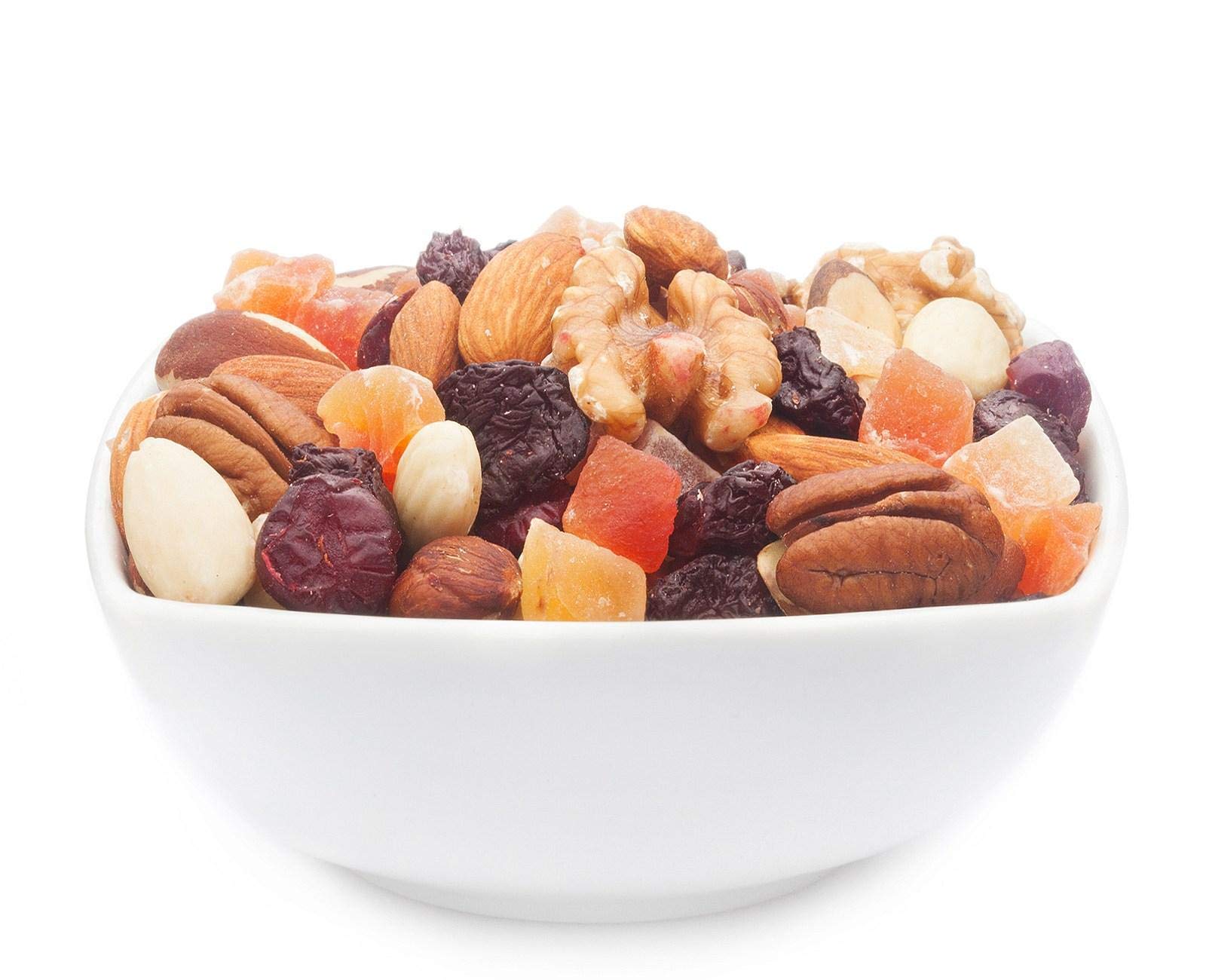 1 x 3kg Premium Studentenfutter Nussmischung mit Haselnuss Paranuss Walnuss Pecan Papaya Cranberrys salzfrei vegetarisch