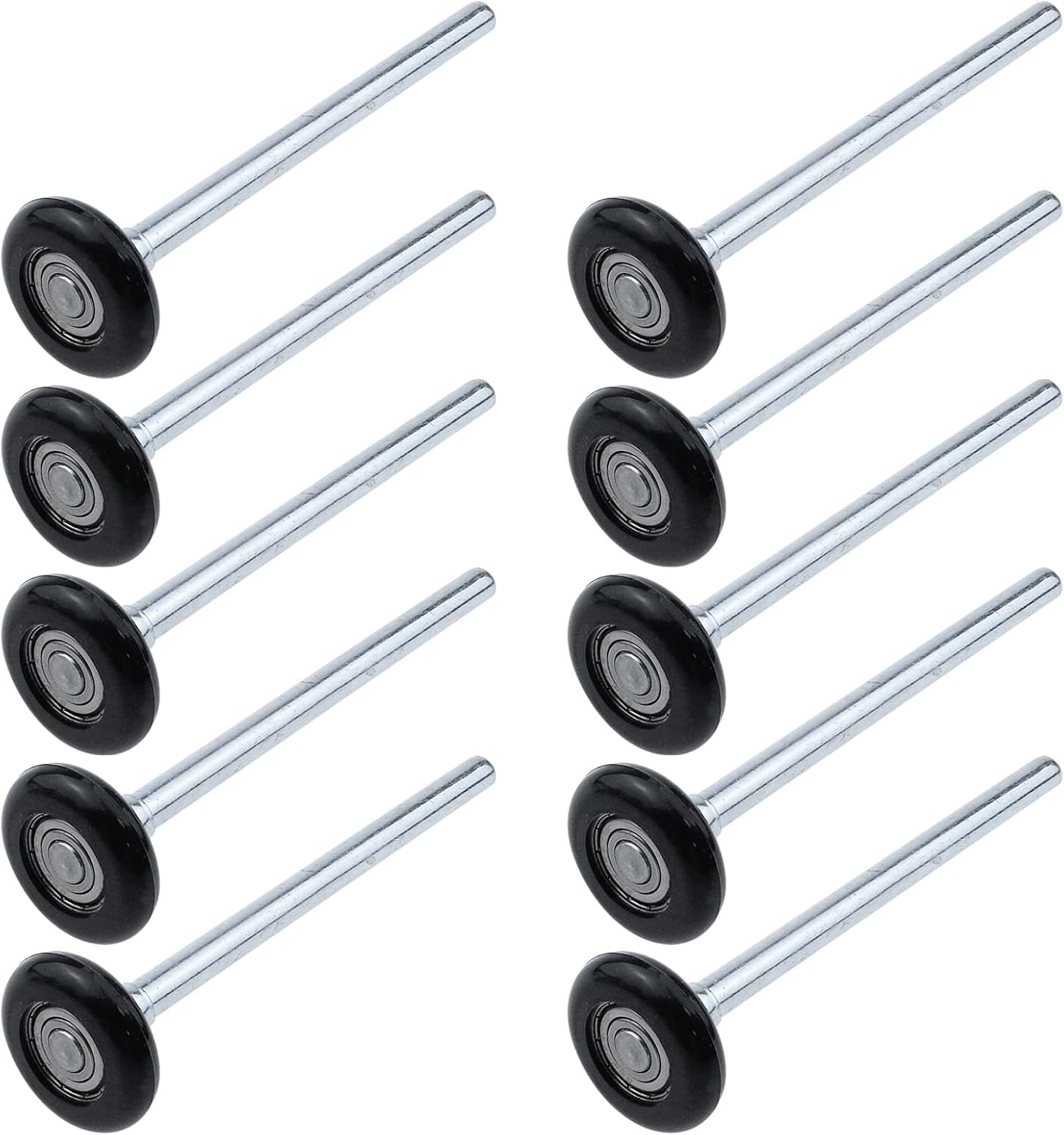 Semetall 10 Pack Premium Nylon Garage Door Roller,1.8" Wheels and 4.7" Stem,Quiet and Durable(White) : Tools & Home Improvement