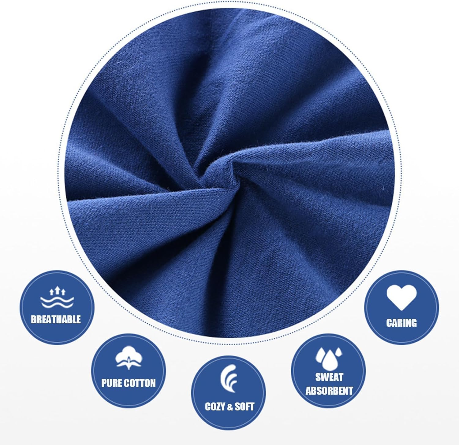 Cotton Men's Boxer Shorts Underwear,Plus Size Boxer Brief, Loose Fit Soft Stretchy Trunks 4 Pack,US L-5XL - Image 6