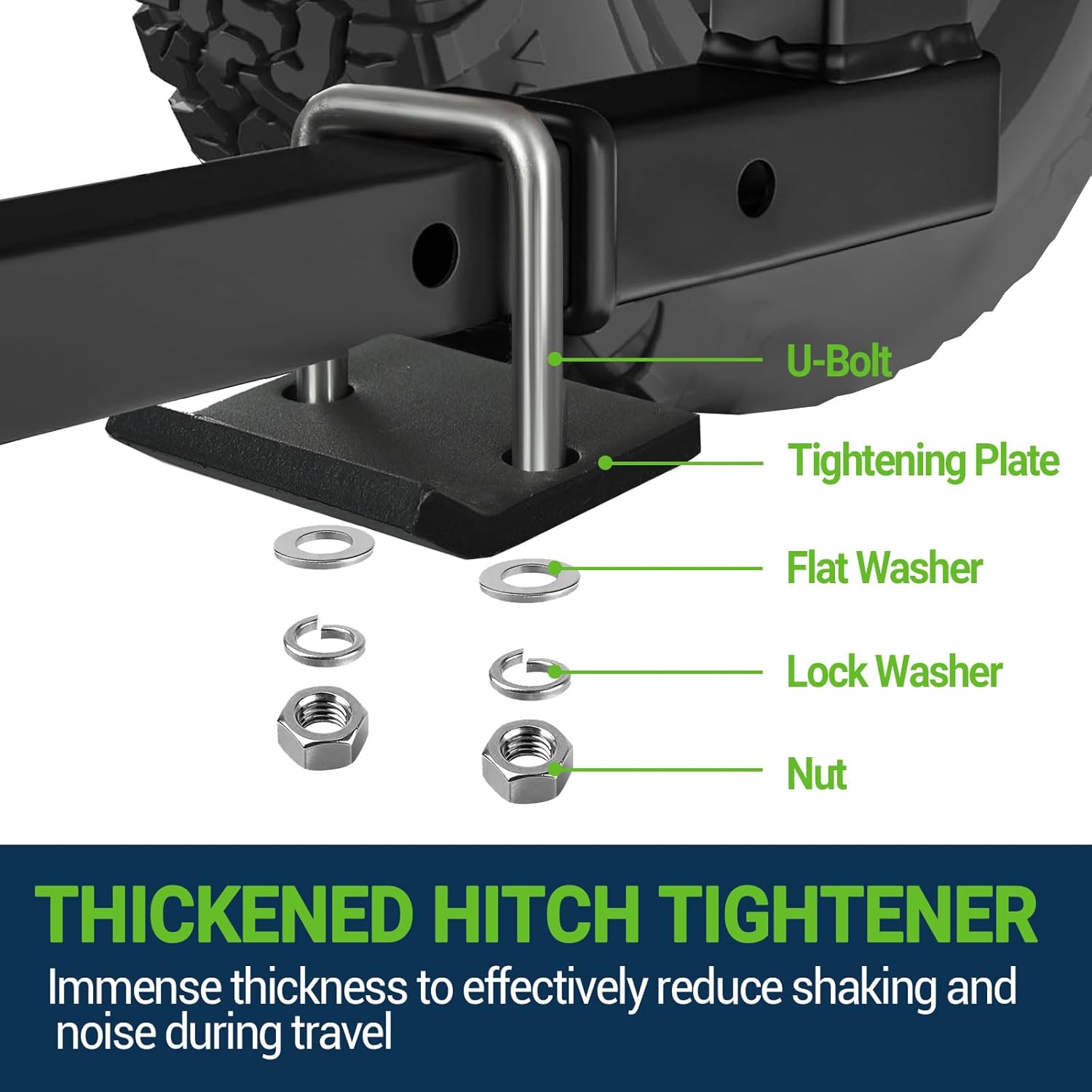 Season Guard Hitch Cargo Carrier with Waterproof Bag, 60"x24"x6" Folding Steel Rack, 500lbs Capacity, Fits 2" Receiver, for SUV, RV, Trailer, Pickup, with Tightener & Reflectors