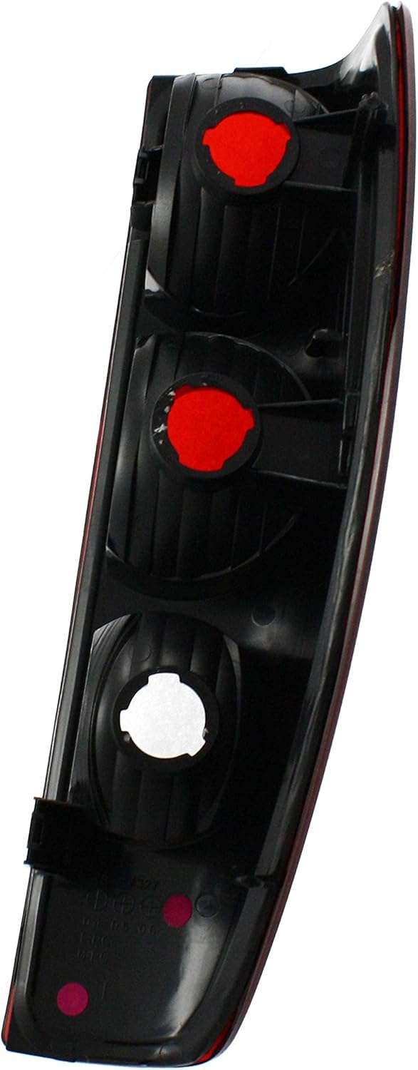 Evan Fischer Tail Light Lens and Housing Compatible with 2004-2012 Chevrolet Colorado Driver Side