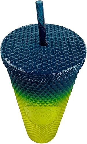 Miniatura 2 de Starbucks Vaso con tachuelas 2023 verde limón amarillo degradado, 24 onzas, Venti, SB2023GY