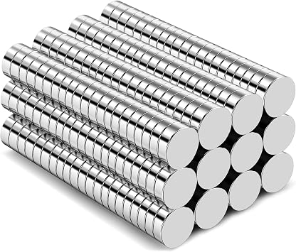 TRYMAG Small 160Pcs 8x2mm Tiny Neodymium Refrigerator Magnets for Crafts, Multi-Purpose Strong Rare Earth Magnets for Classroon Decor, Whiteboard, Fridge, Kitchen, Office