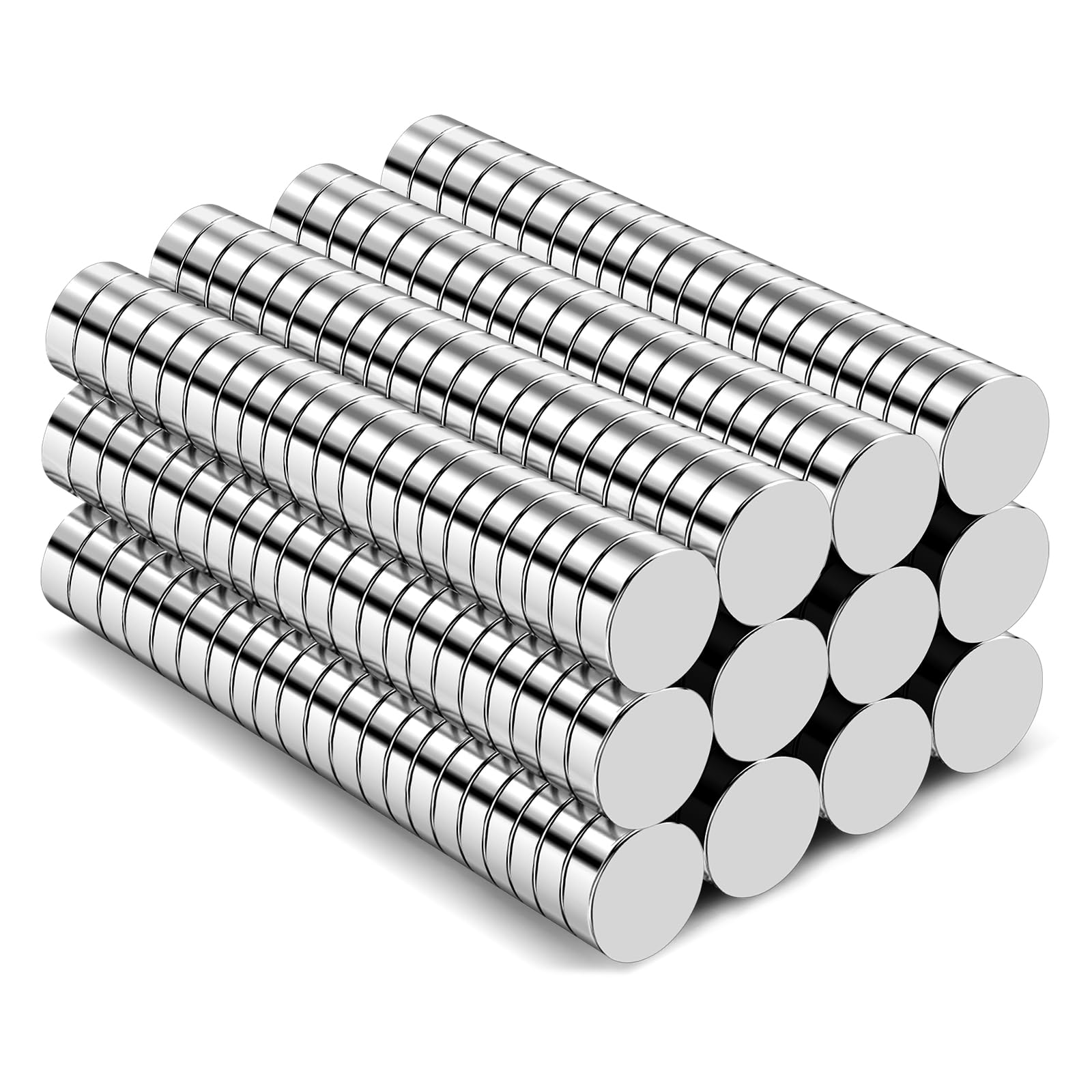 TRYMAG 160Pcs Small Rare Earth Magnets, 8x2mm Refrigerator Magnet