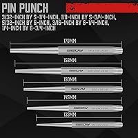 Vista 3 de 16-Piece Precision Punch & Chisel Set - Taper Punch, Pin Punch, Center Punch, Cold Chisels & Gauge for Versatile Applications