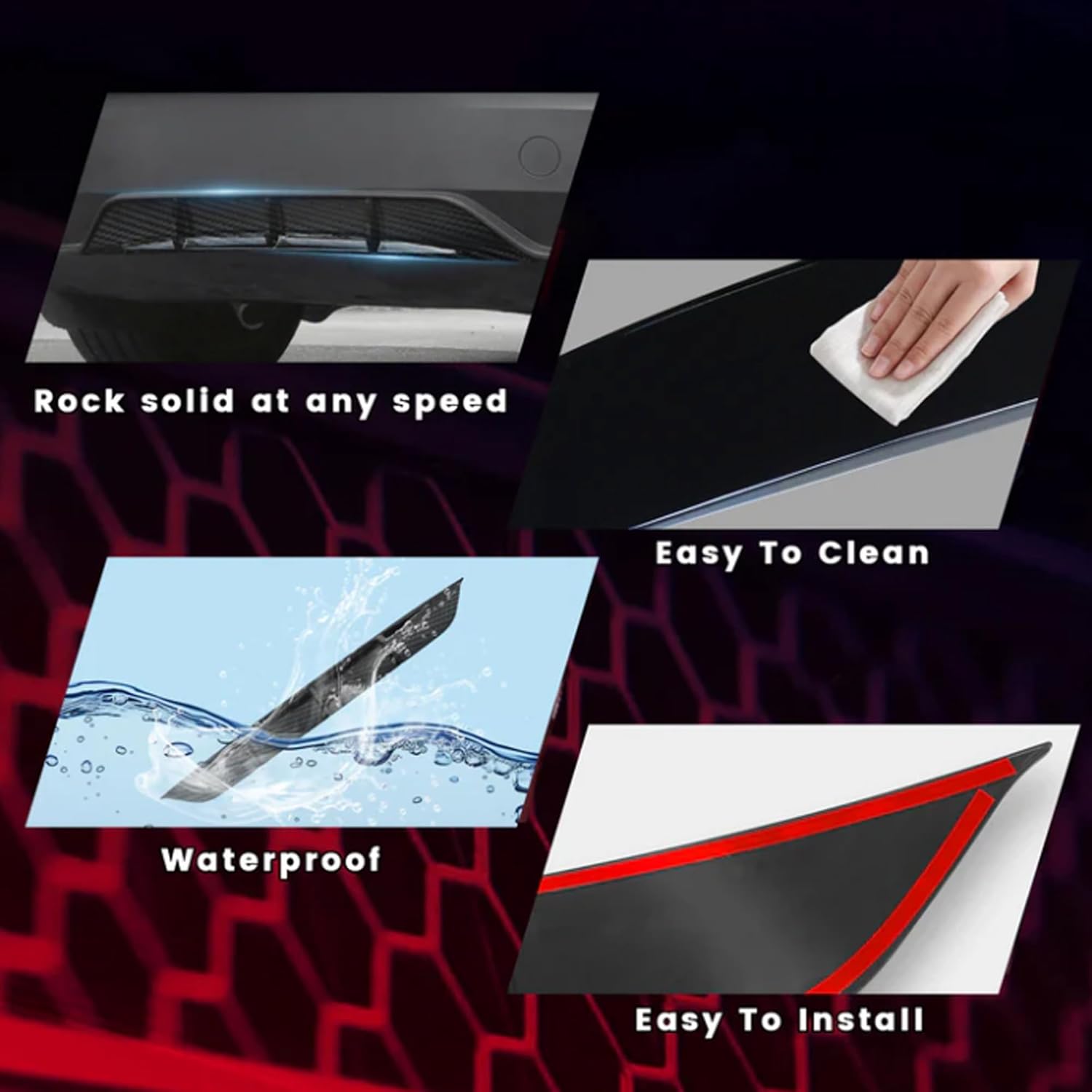 Rear Diffuser for Telsa Model Y Juniper 2025 2026 Launch Series Accessories ABS Rear Bumper Molding Protector Lip Trunk Decoration Auto Parts Body Kit (Glossy Carbon Fiber)