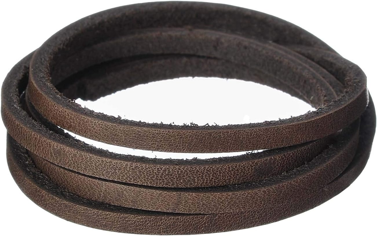 Silver Creek Leather Co Realeather Latigo Leather Lace for Crafts and Jewelry Making, 1/8" x 50', Dark Brown