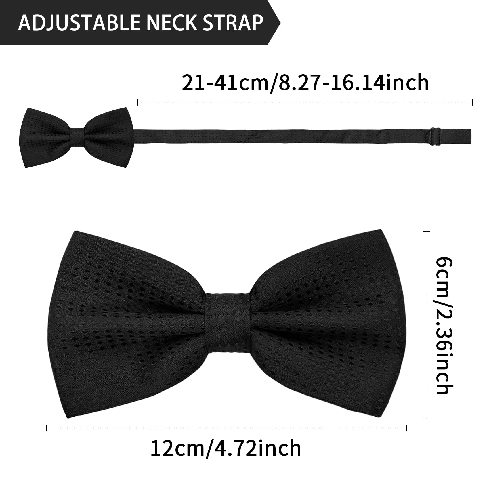 Vesuvio Napoli BOY'S BOWTIE Solid GOLDEN YELLOW Color Youth Bow Tie