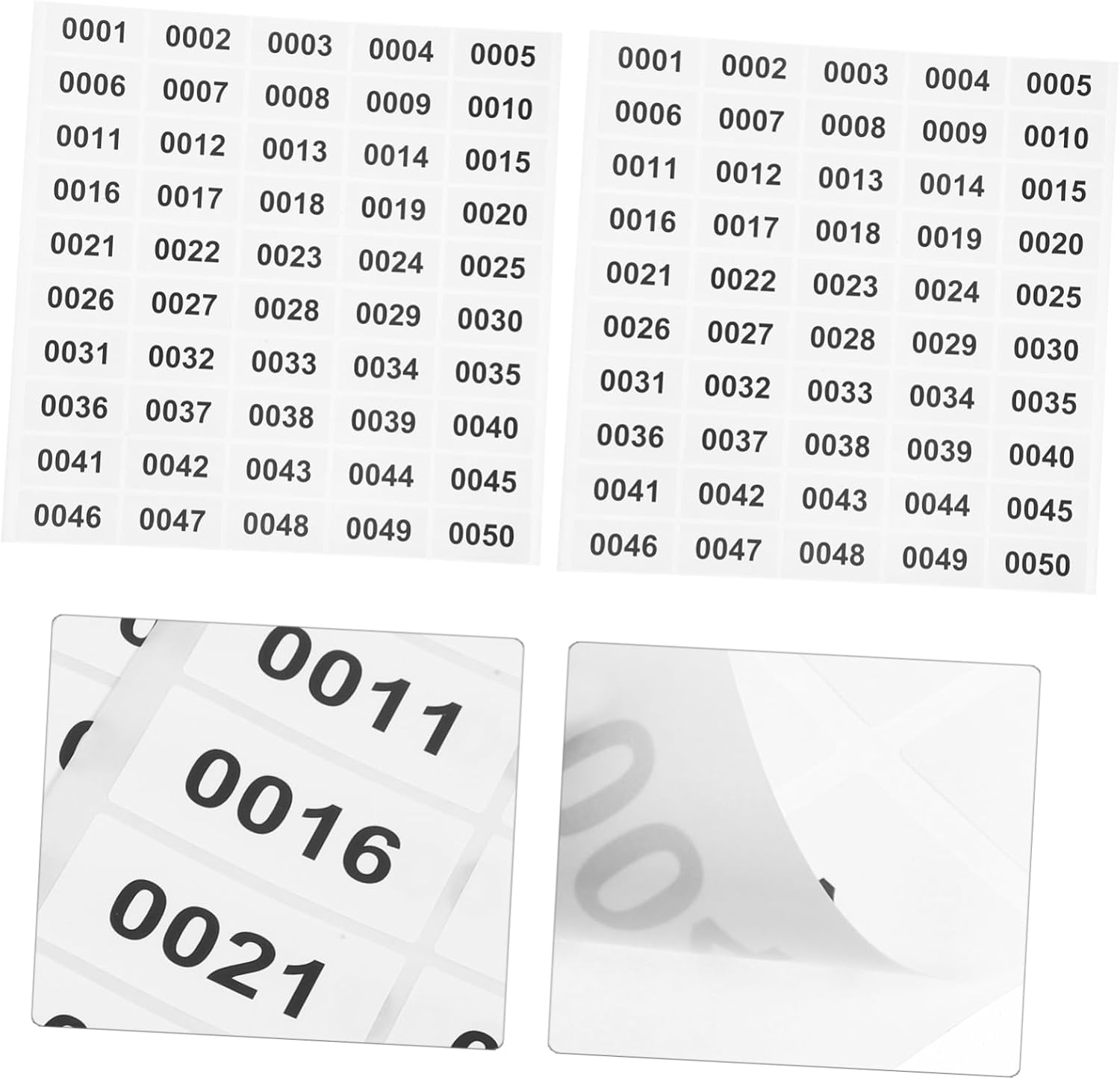 Gadpiparty 20Sheets Stickers Self Adhesive Labels for Warehouse Inventory Management Easy to Use Design for Organizing Bins Toolboxes and More
