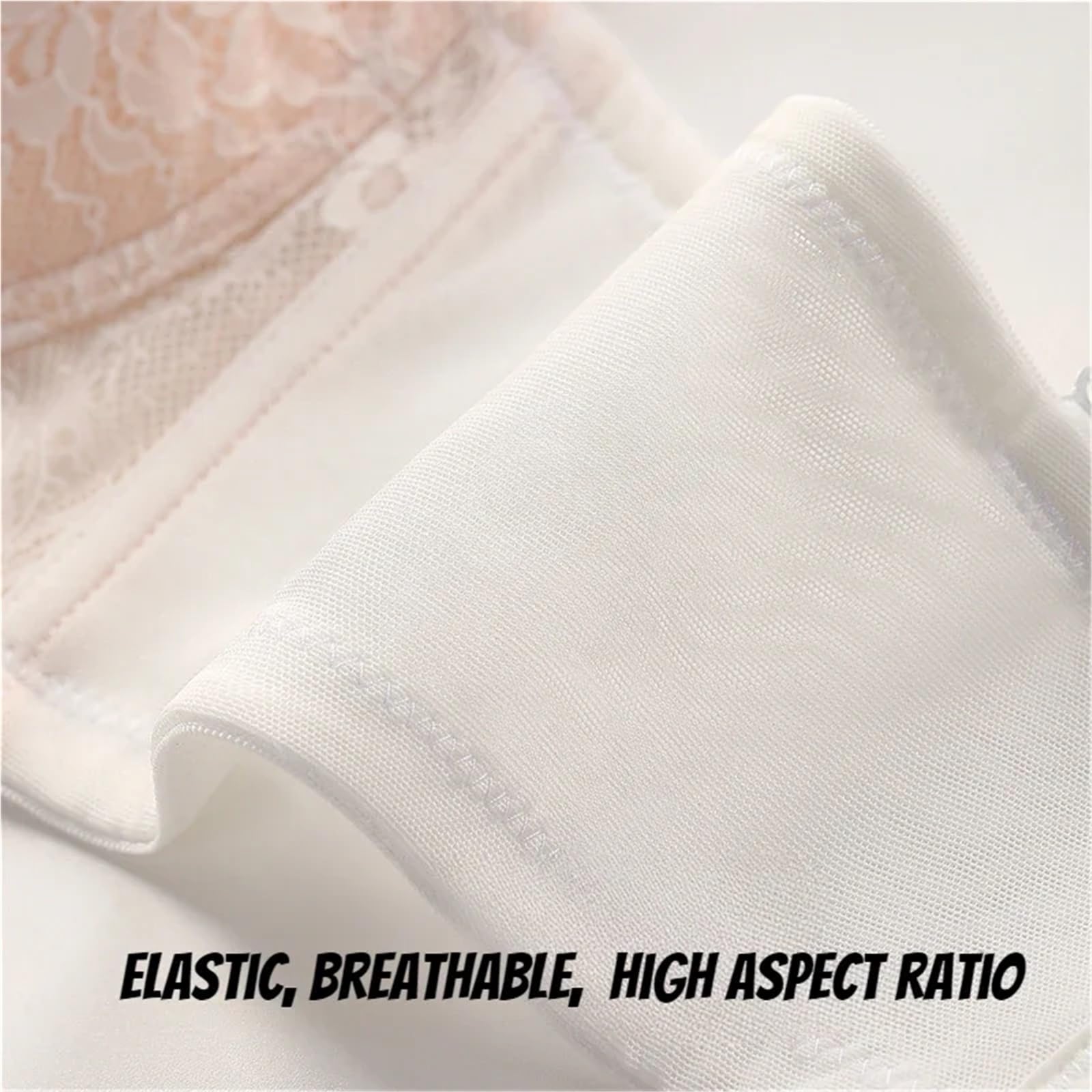 Sujetador de Mujer Sujetador de Encaje Fino for Mujer, Push-up, Ropa Interior pequeña Que Revela el Pecho Grande, Tallas 70-100 BCDE para Diario