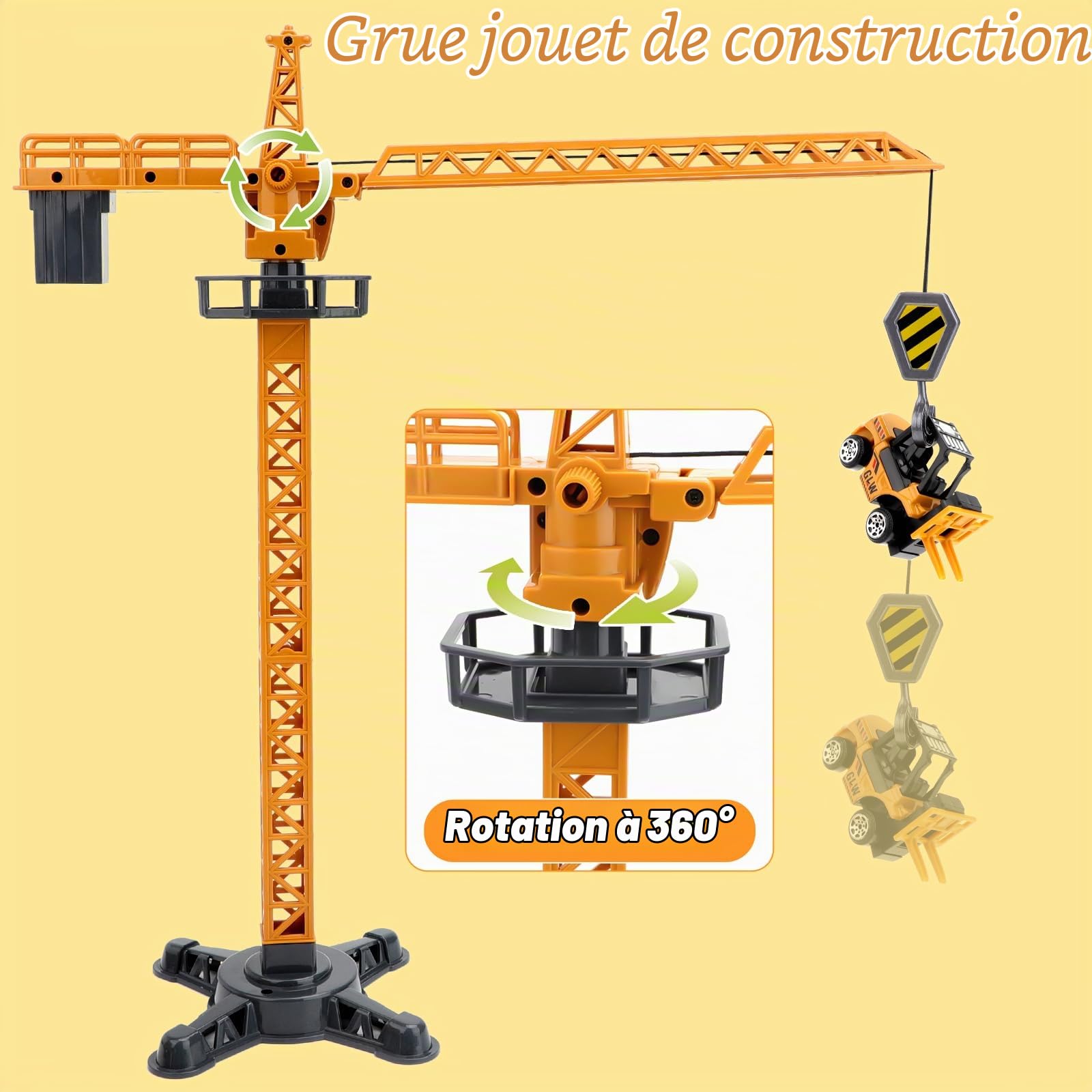deAO Ensemble de Camions de Construction avec Pièces Mobiles