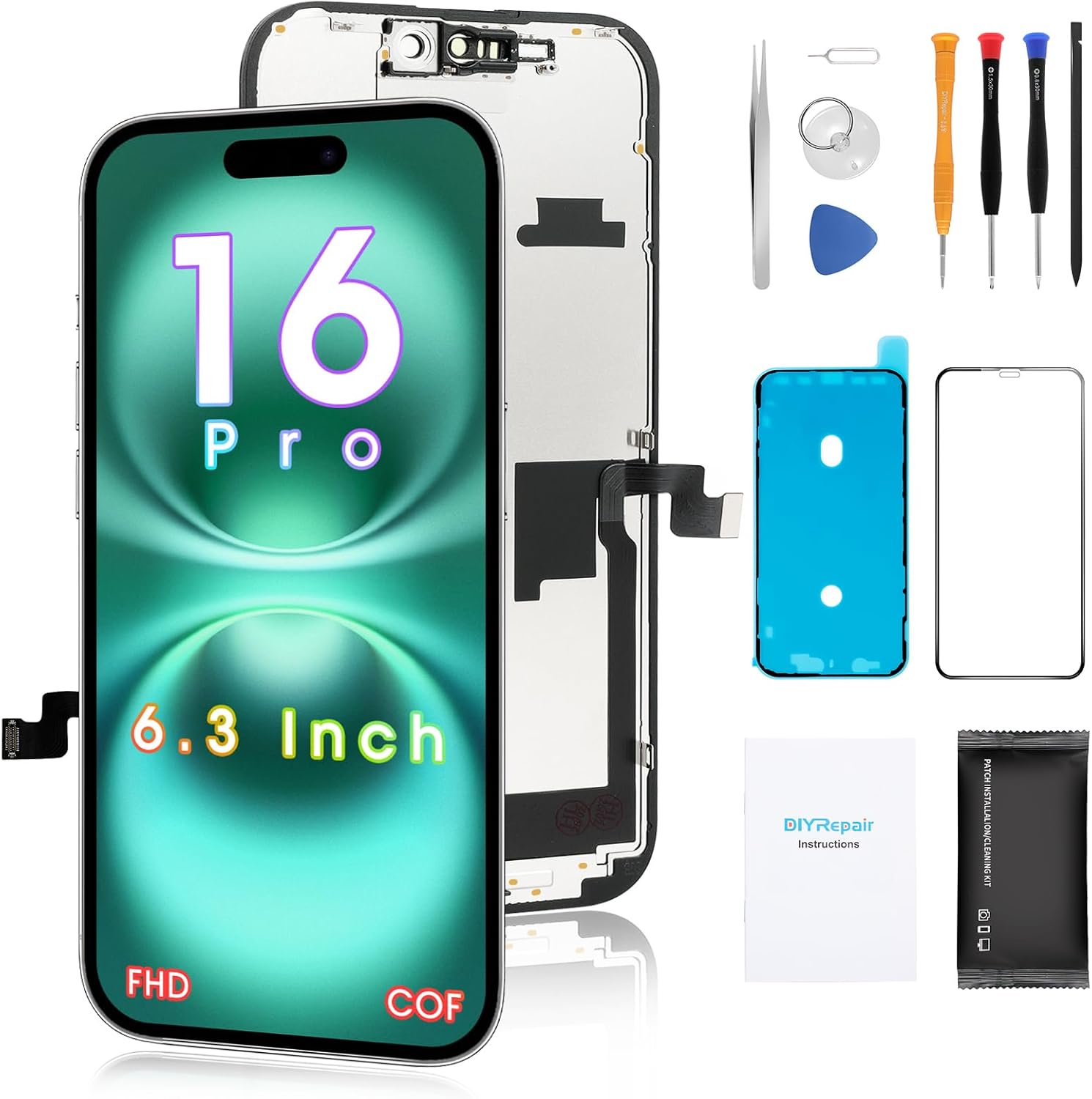 OLED screen replacement for iPhone 16 Pro 6.3" (3D touch) kit