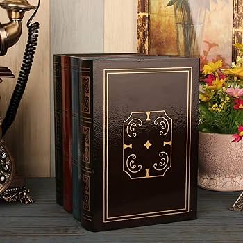 Amazon｜2個偽の本箱ヴィンテージ収納本ジュエリー収納包装研究
