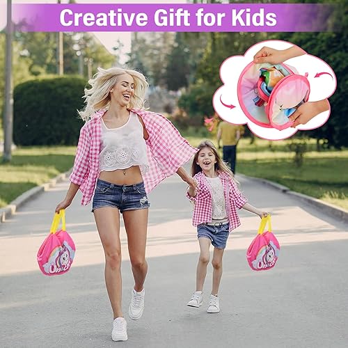 Miniatura 8 de YOTOY Juego de lanzamiento de bolsas de frijoles para niños, juguetes al aire libre de 3 a 8 años juegos de fiesta de unicornio, actividades de