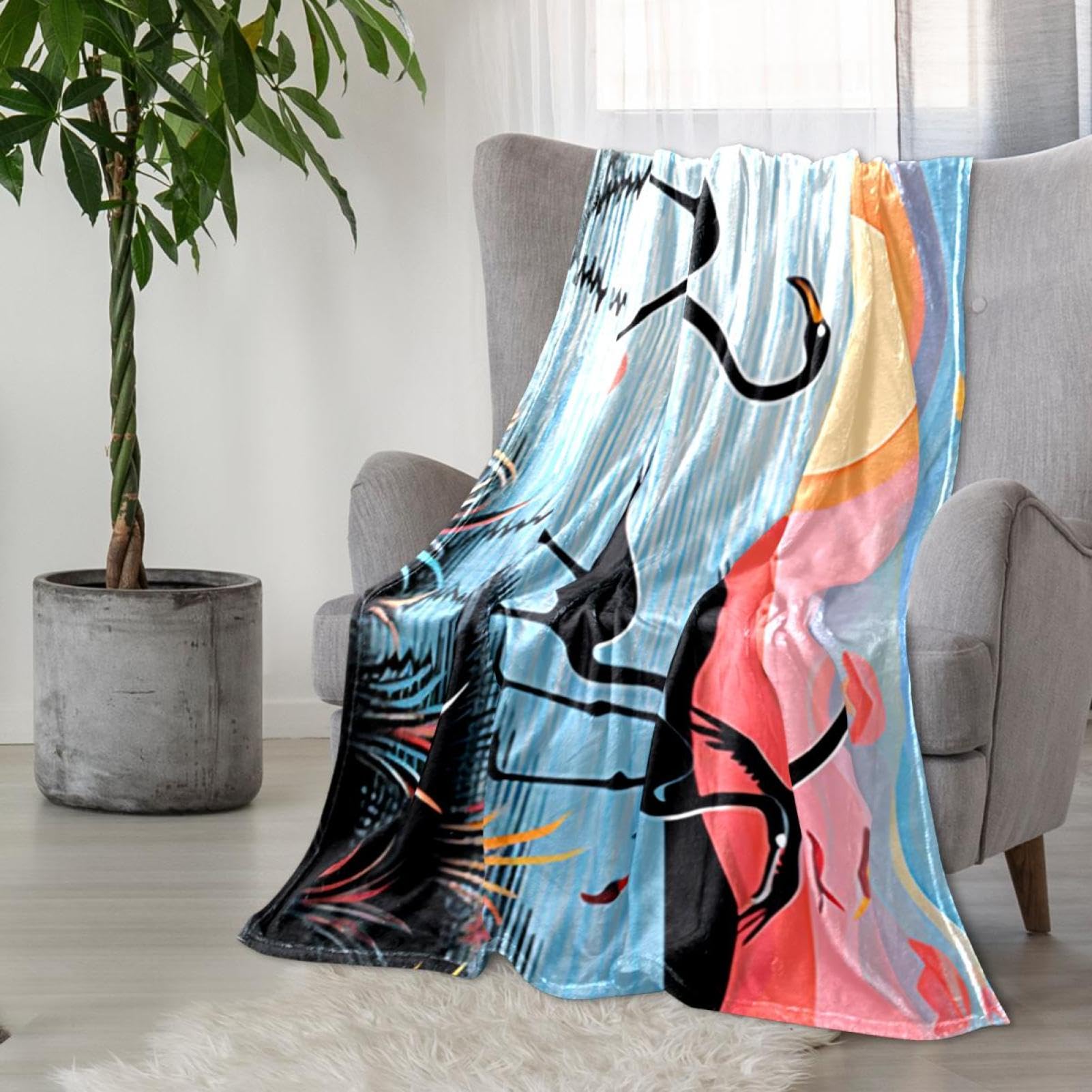 Amazon｜ソファ用スローブランケット、レディースブランケット
