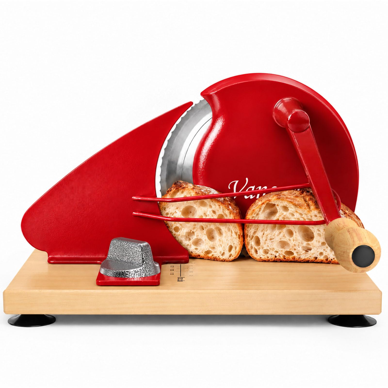 vanerepok Manual Bread Slicer for Homemade Sourdough Adjustable Thickness