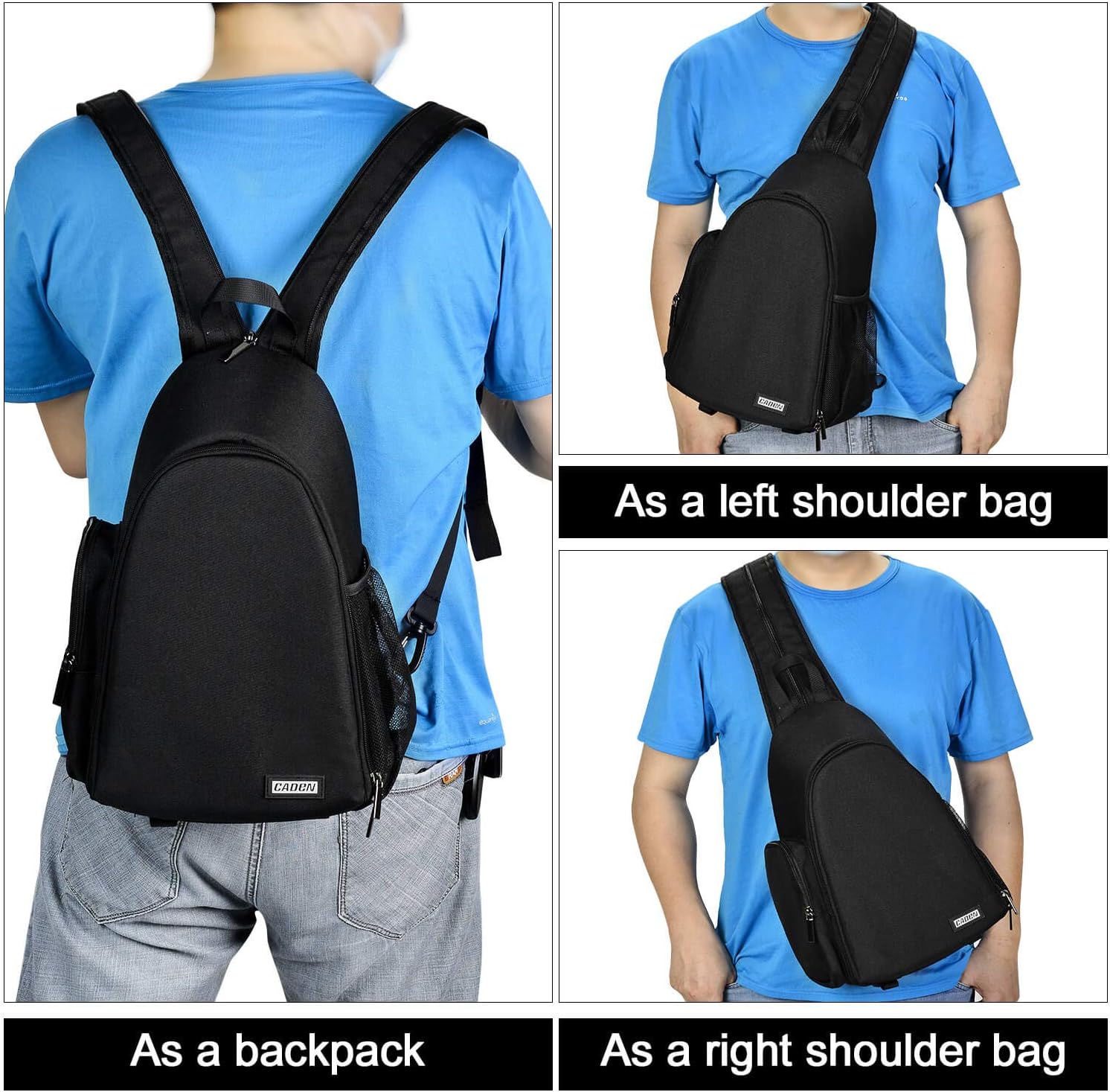 Tech Deals 🔥 Camera Backpack, CADeN Semi-Waterproof Camera Sling Crossbody Backpack Bag, Dual Use Professional SLR DSLR Photo Mirrorless Case Compatible with Cameras Canon Nikon Sony and Lenses Tripod (Black) Product Deal Camera Backpack, CADeN Semi-Waterproof Camera Sling Crossbody Backpack Bag, Dual Use Professional SLR DSLR Photo Mirrorless Case Compatible with Cameras Canon Nikon Sony and Lenses Tripod (Black)