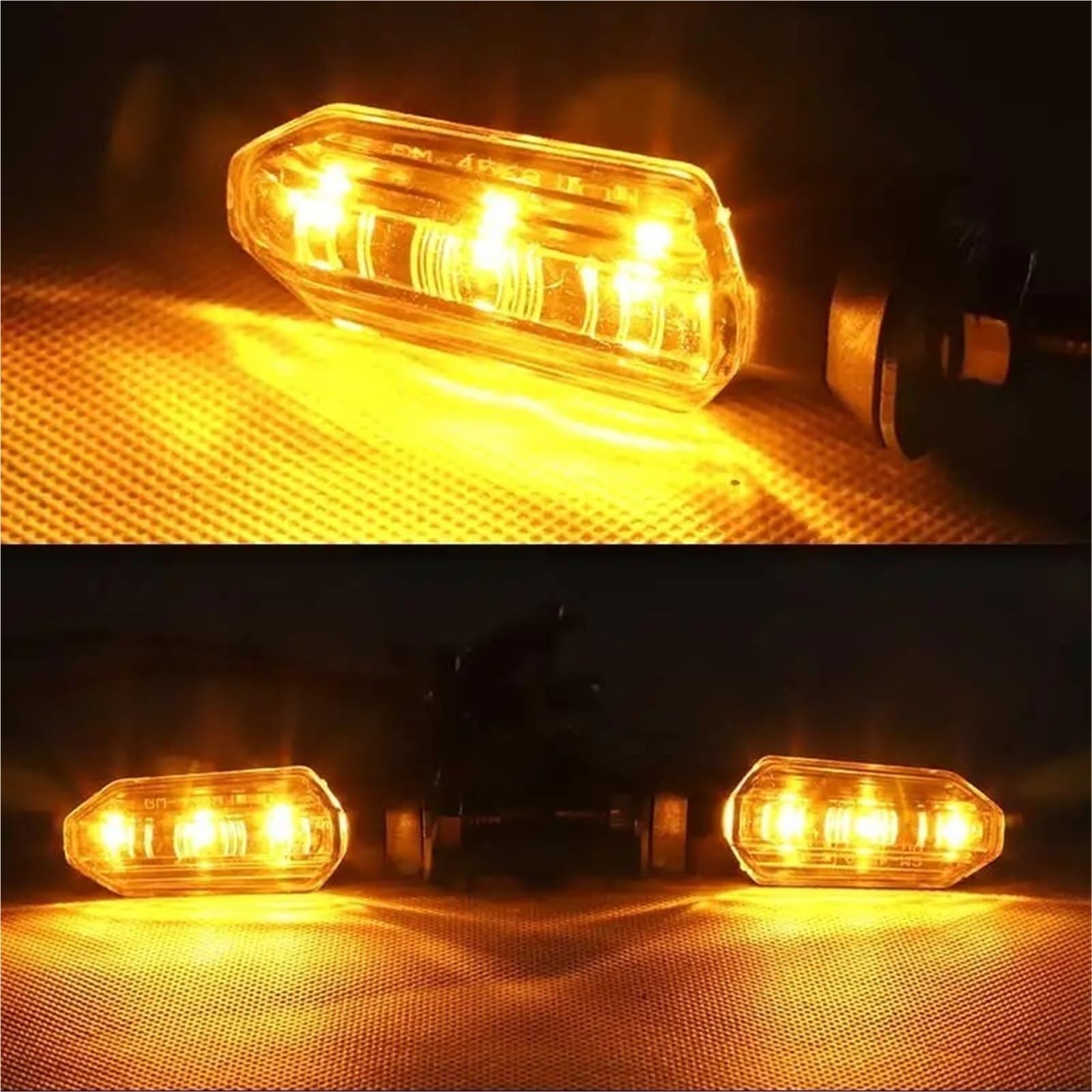 Luces señalización Luz De Señal Giro 8 Mm Para Motocicleta | Luz de señal de 8mm para motocicleta, lámpara indicadora intermitente de 12V(4pcs Smoked)