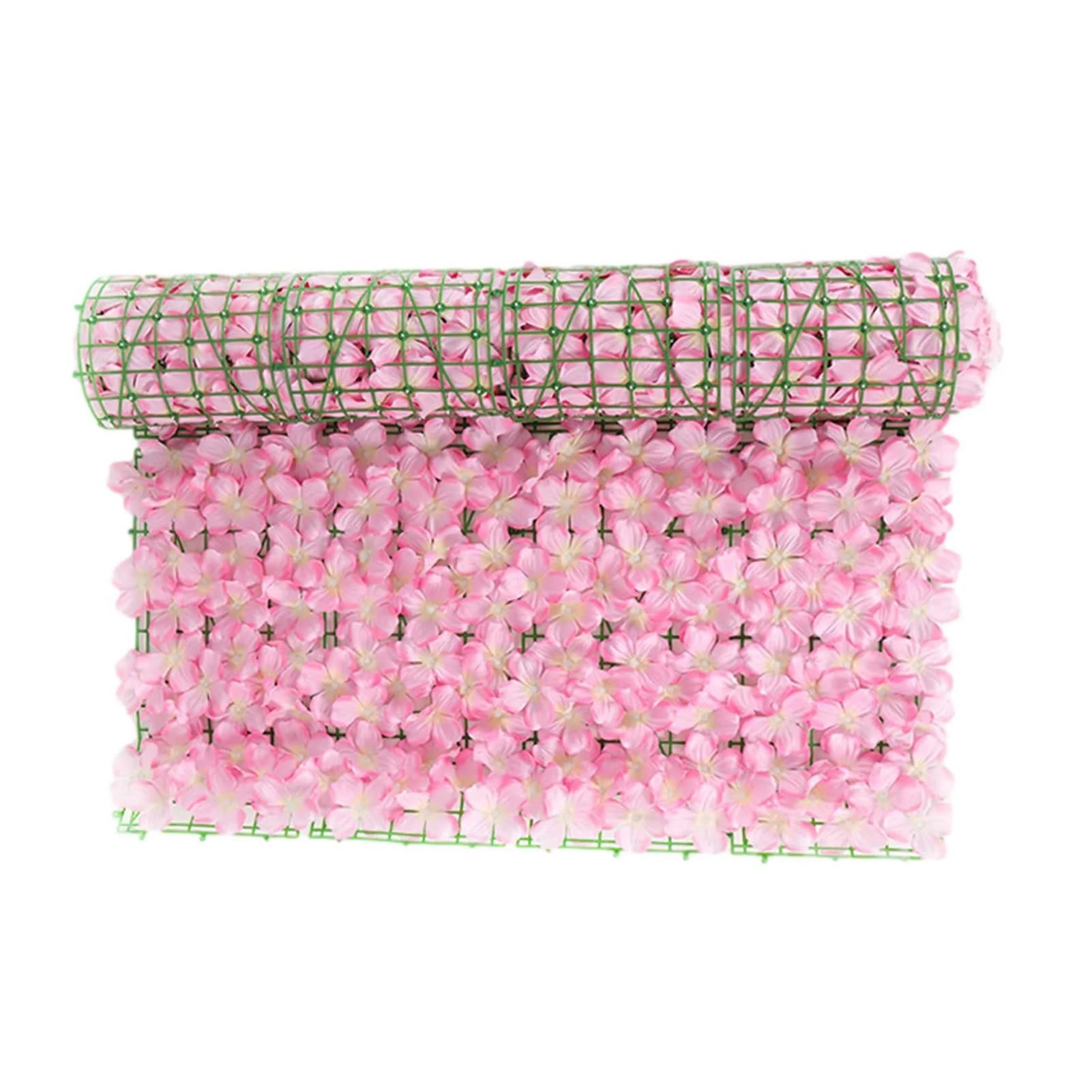 Artificial Ivy Screening Roll Flower Fence Private Balcony Screen Garden Decorative Faux Hedge Privacy(Color 3)