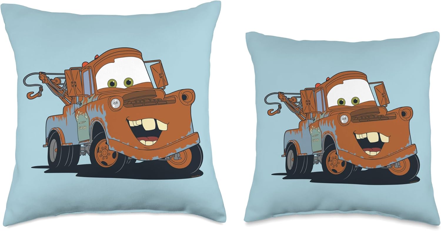 Disney and Pixar's Cars Mater Tow Truck Big Pic Costume Throw Pillow