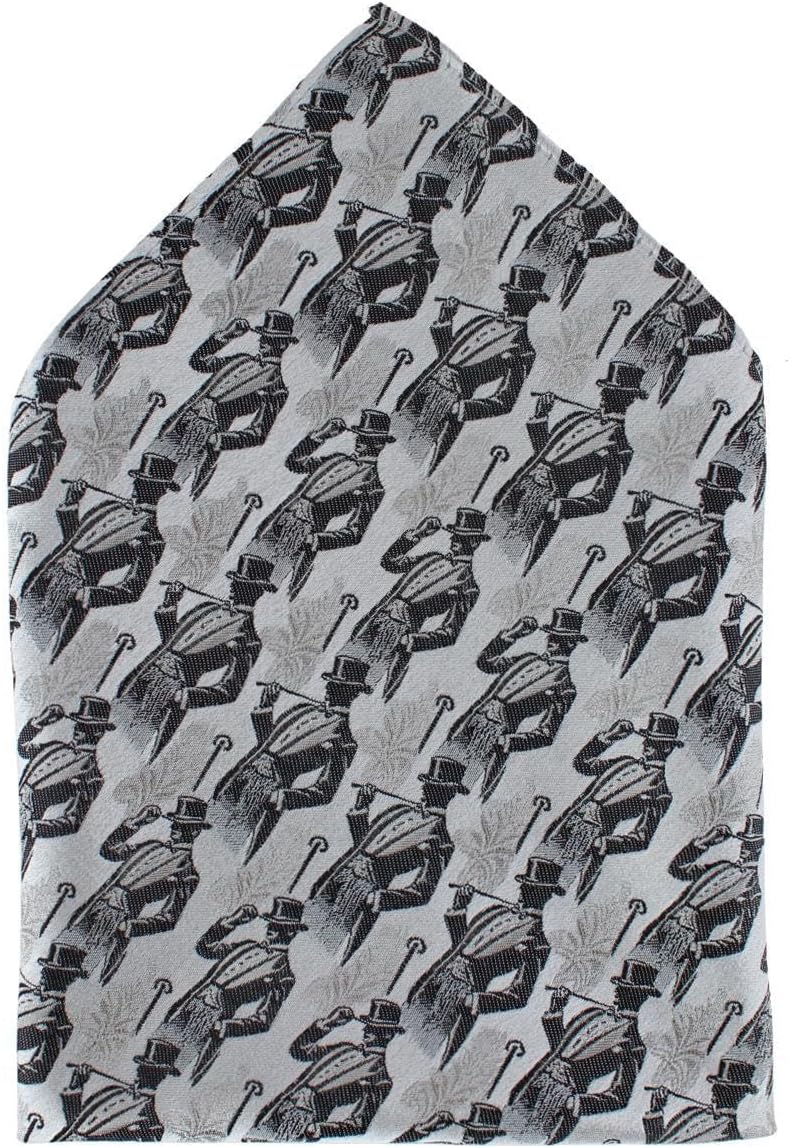 Trafalgar Men's Ambrose Dapper Night 12x12 Silk Pocket Square
