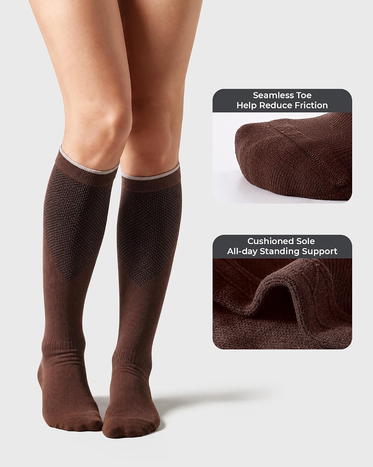CS CELERSPORT 3/4 Pairs Compression Socks Women & Men 20-30mmHg for Flying