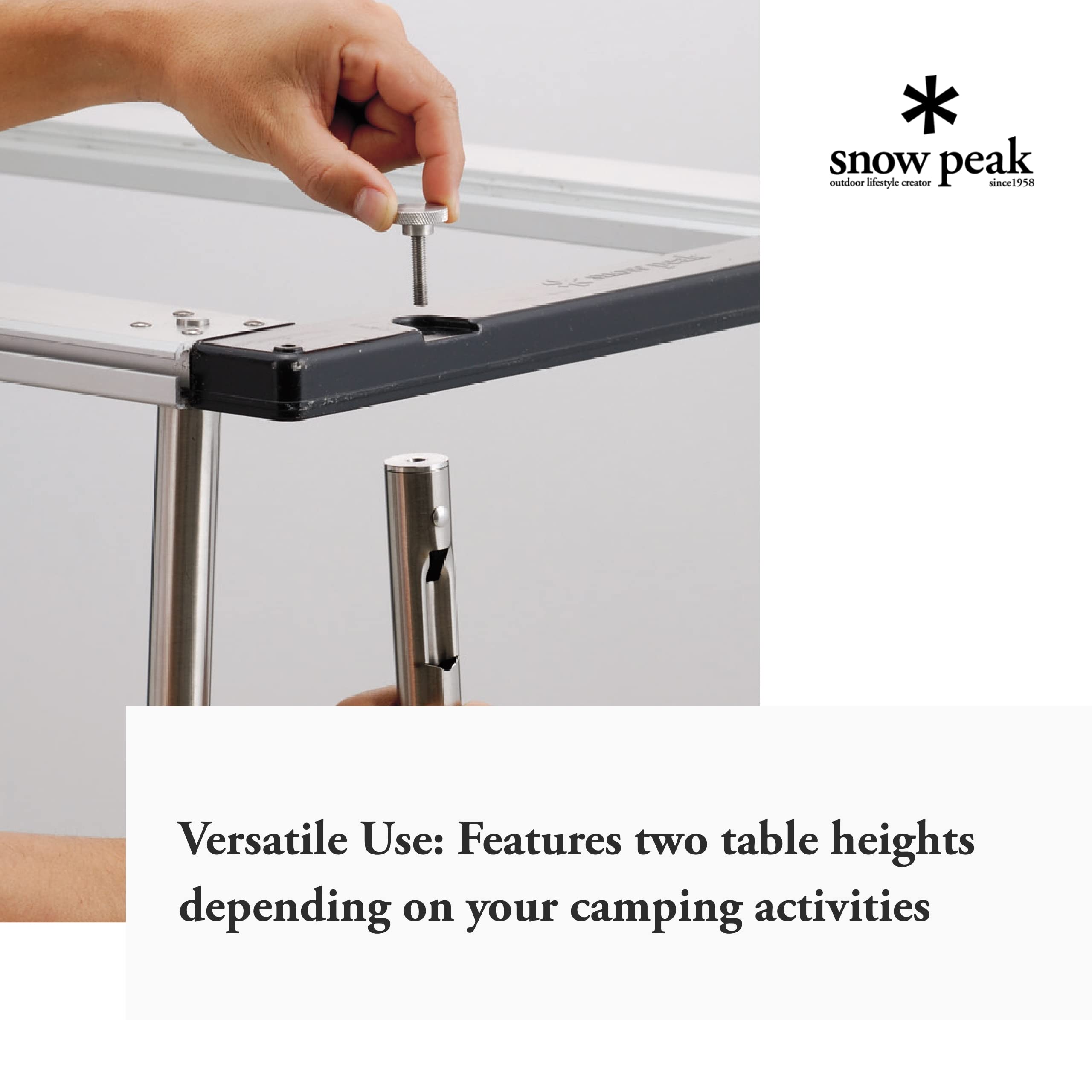 Snow Peak Iron Grill Table Height Adjuster