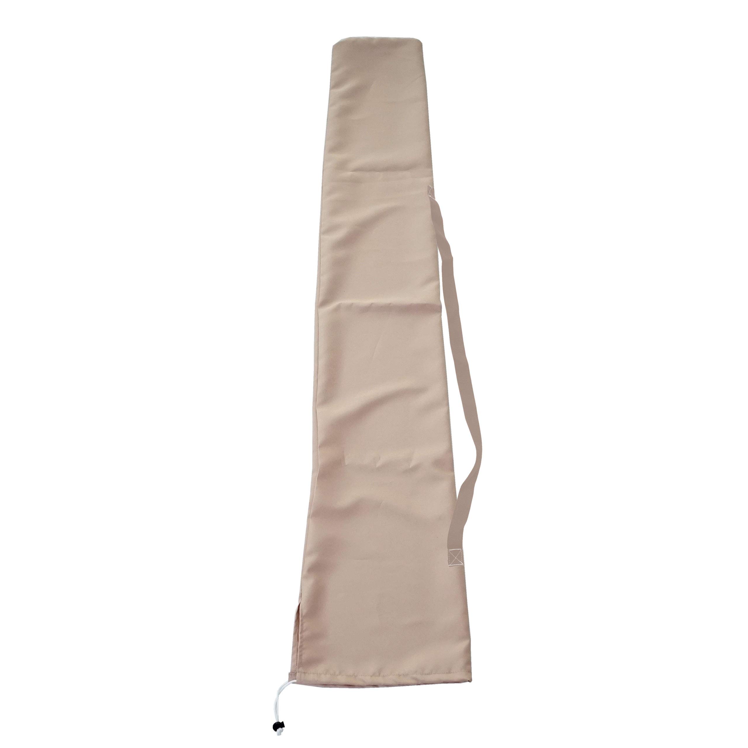 Housse de protection pour parasol jusqu'à 3x4m, avec cordelette - crème