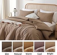 Vista 167 de ROSGONIA Juego de edredón tamaño Queen, color gris carbón, 3 piezas (1 edredón gris oscuro y 2 fundas de almohada) para todas las estaciones, ropa